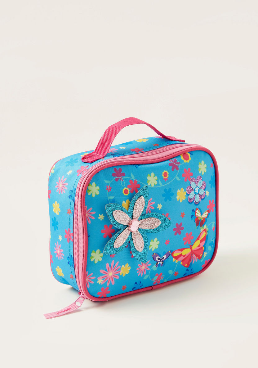 Juniors Floral Print 3-Piece Trolley Backpack Set-School Sets-image-6