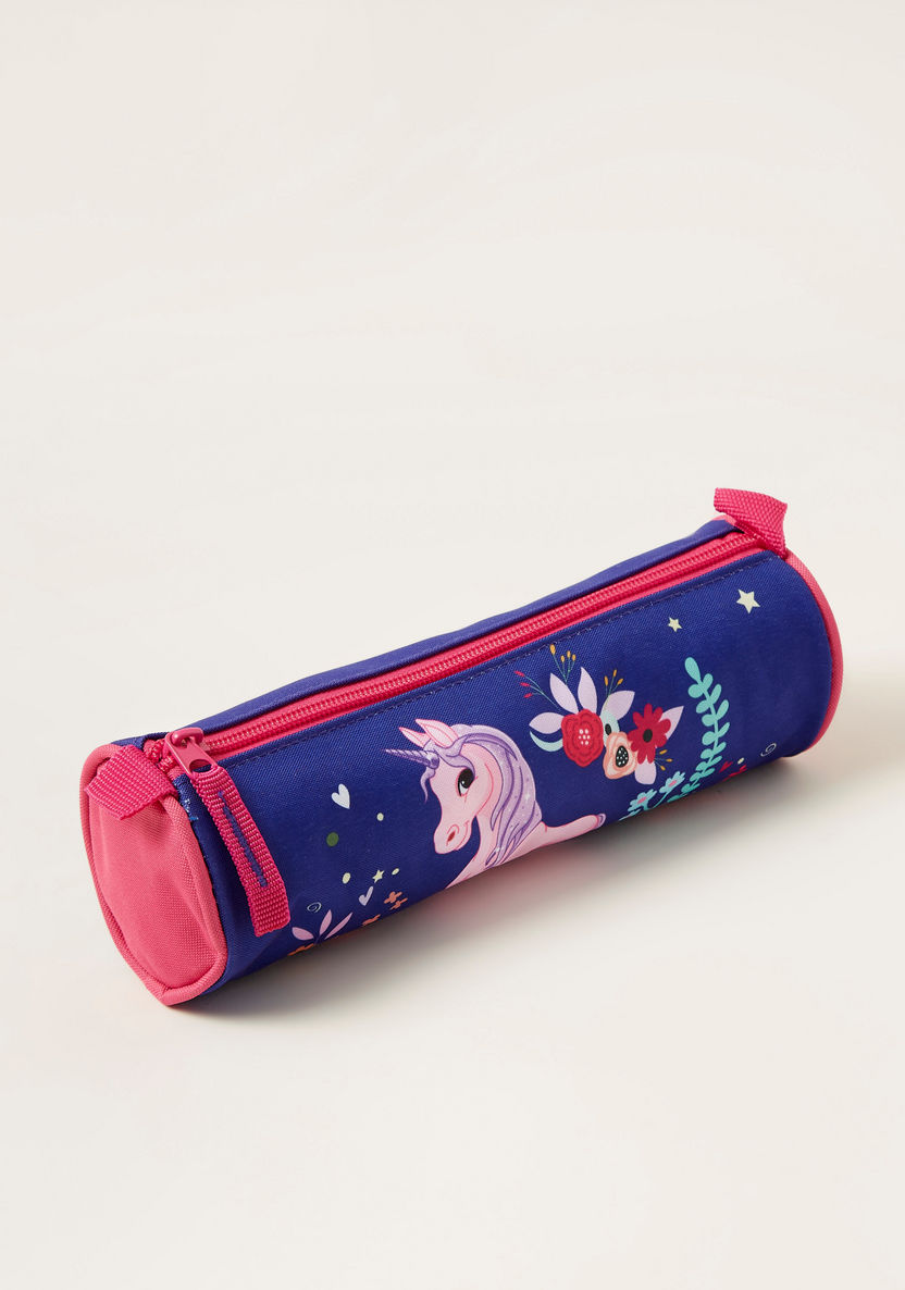 Juniors Unicorn Print 3-Piece Trolley Backpack Set-School Sets-image-8