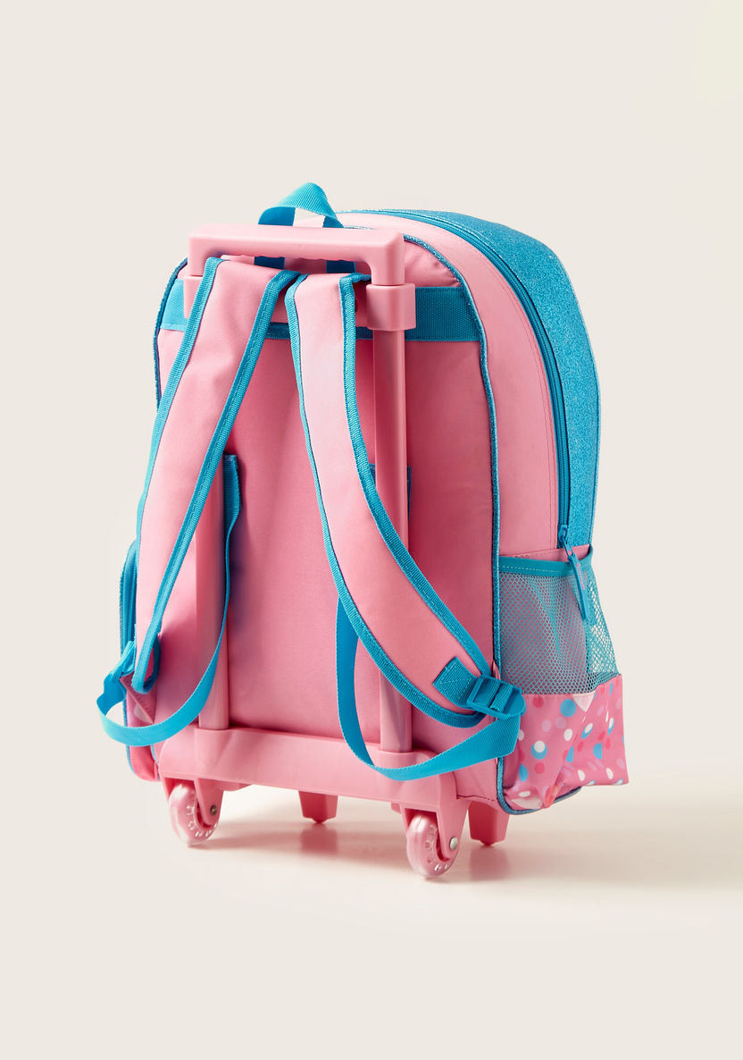 Juniors Bear Print 3-Piece Trolley Backpack Set-School Sets-image-4