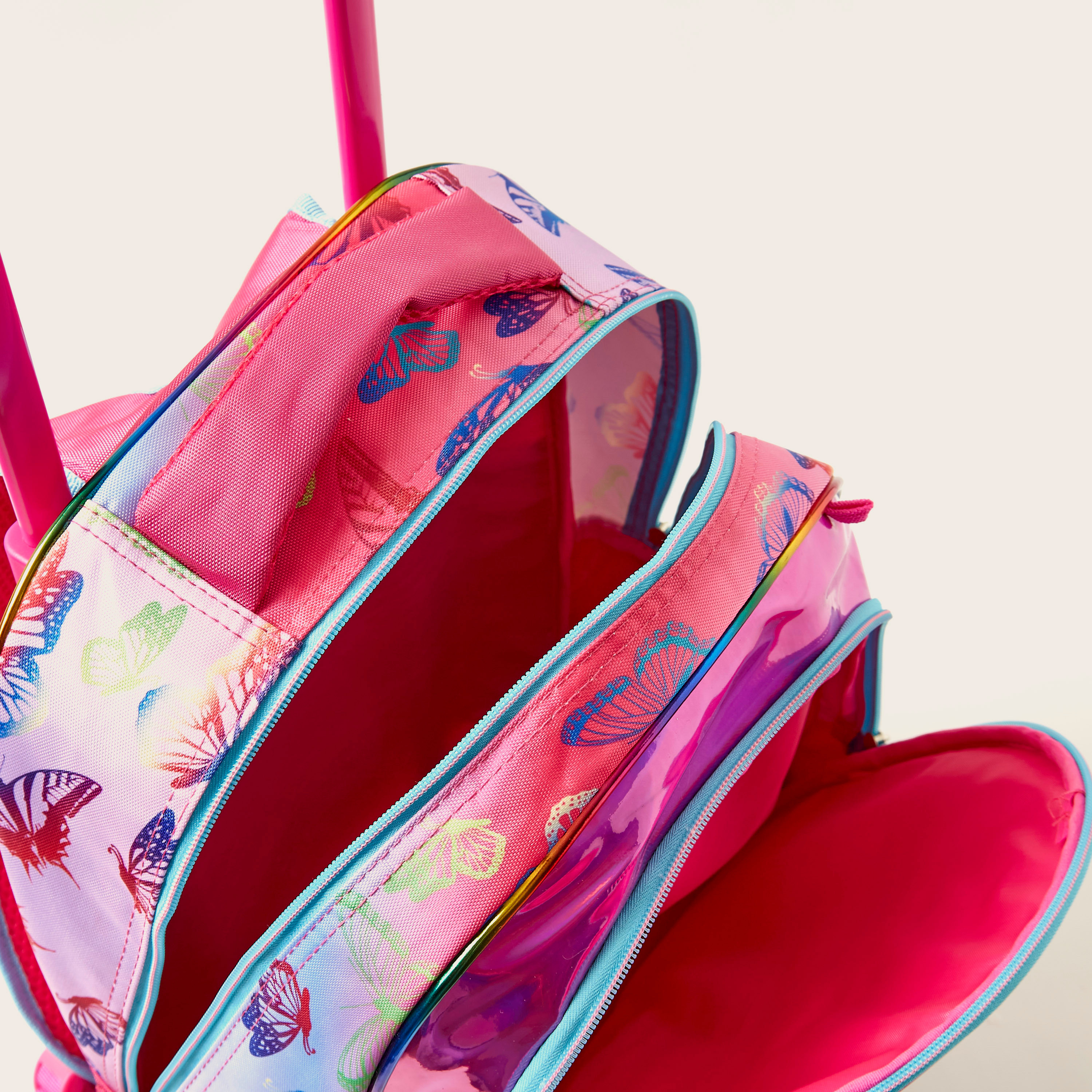 Juniors Butterfly Print 3-Piece Trolley Backpack Set-school-bagsandbackpacks-trolleybags-image-6