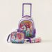 Juniors Unicorn Print 3-Piece Trolley Backpack Set-School Sets-thumbnail-0