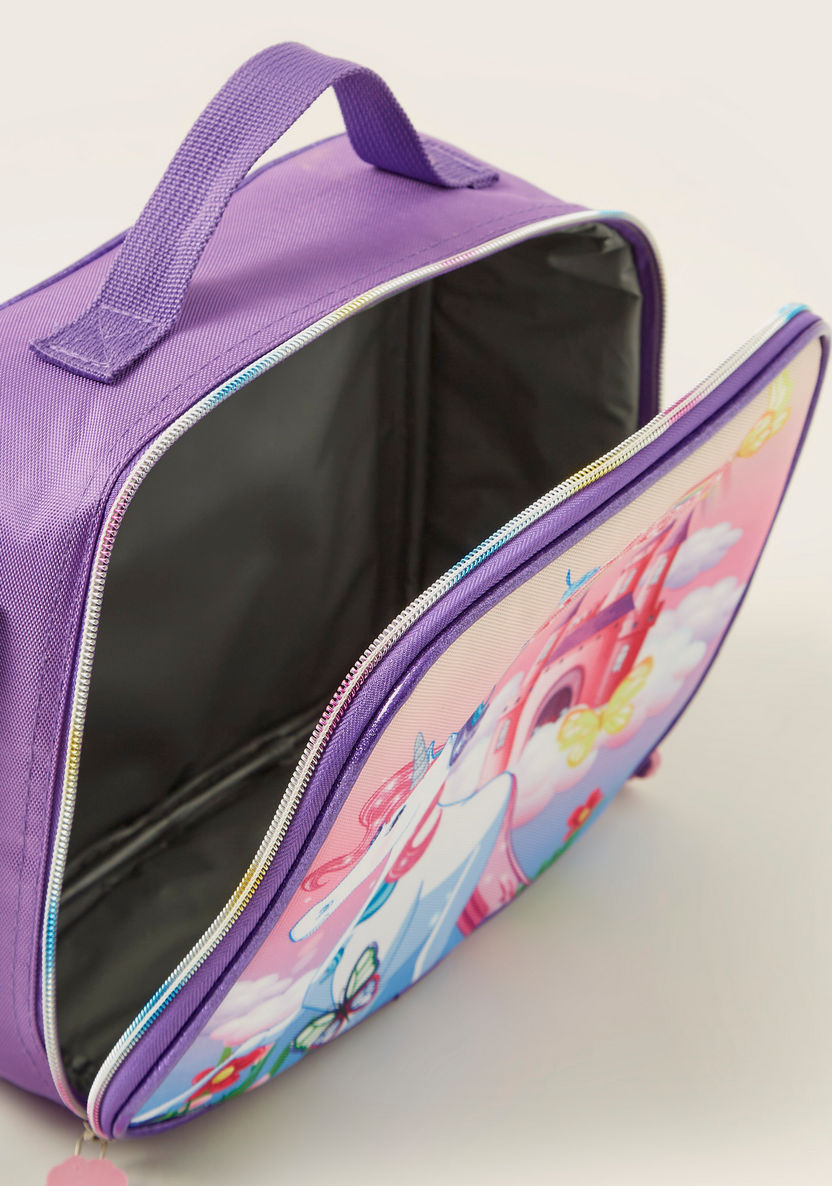 Juniors Unicorn Print 3-Piece Trolley Backpack Set-School Sets-image-7