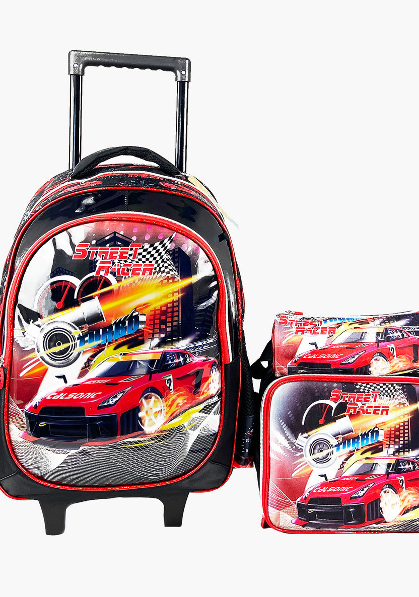 Juniors Printed 3-Piece Trolley Backpack Set-School Sets-image-0