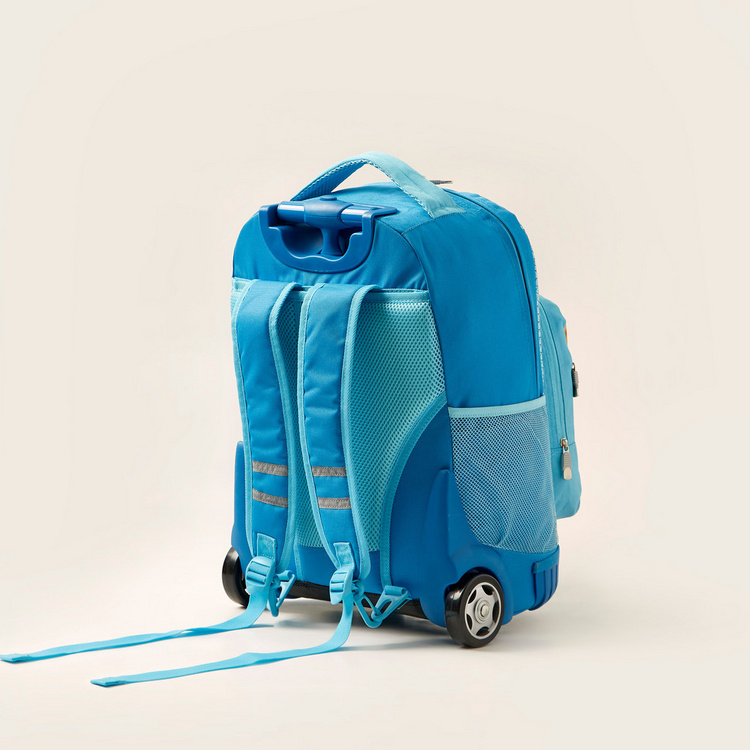 Juniors Textured 3-Piece Trolley Backpack Set