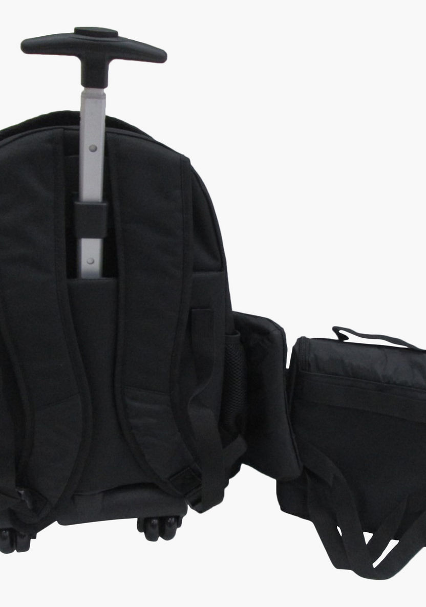 Juniors Textured 3-Piece Trolley Backpack Set-School Sets-image-1