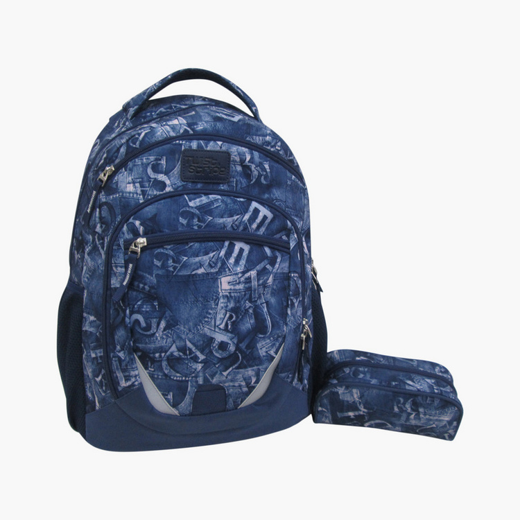 Juniors Printed Backpack with Pencil Case