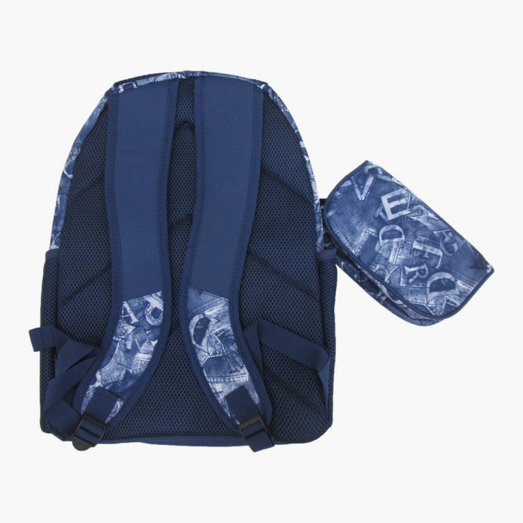 Juniors Printed Backpack with Pencil Case