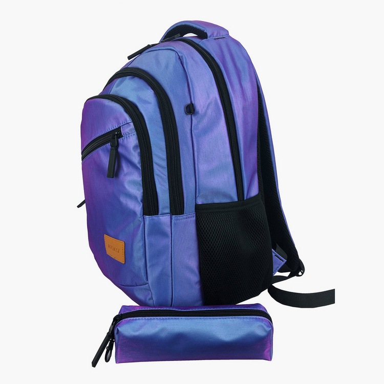 Juniors Textured Backpack with Pencil Case
