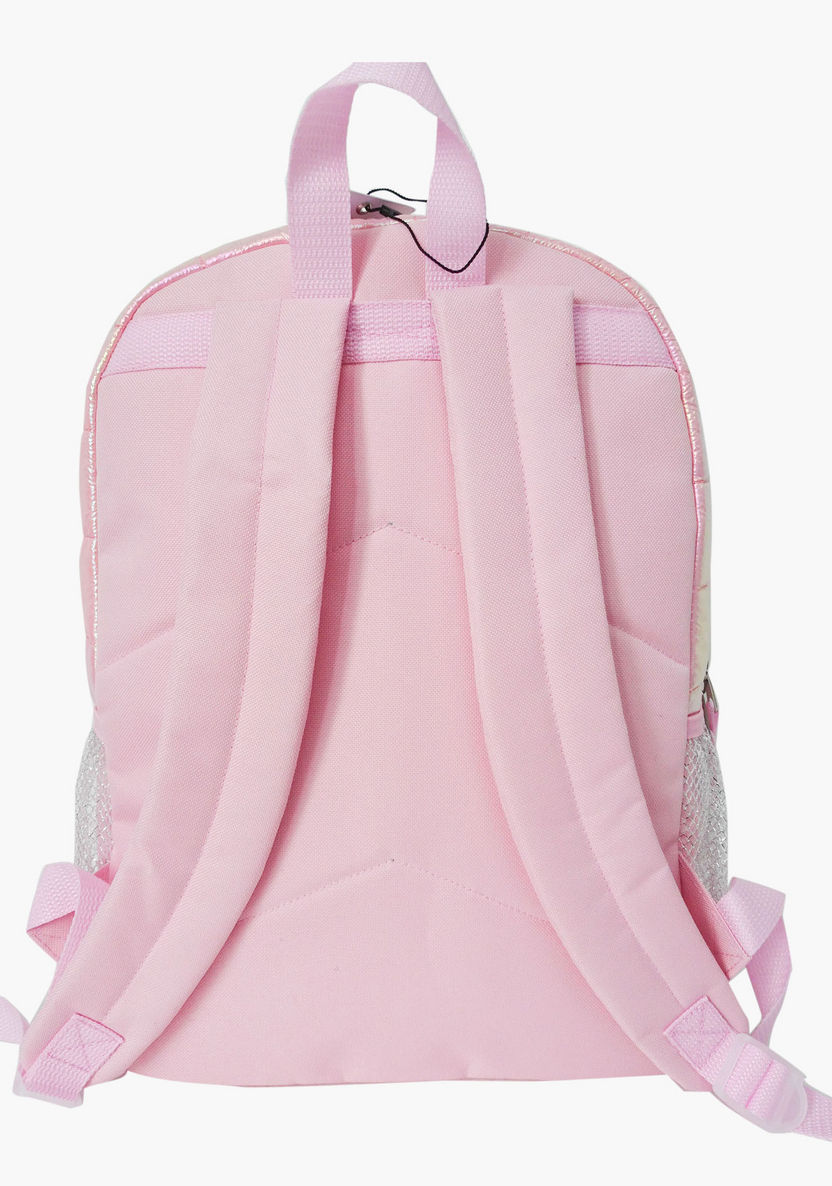 Juniors Unicorn Applique Detail Backpack with Adjustable Straps-Backpacks-image-2