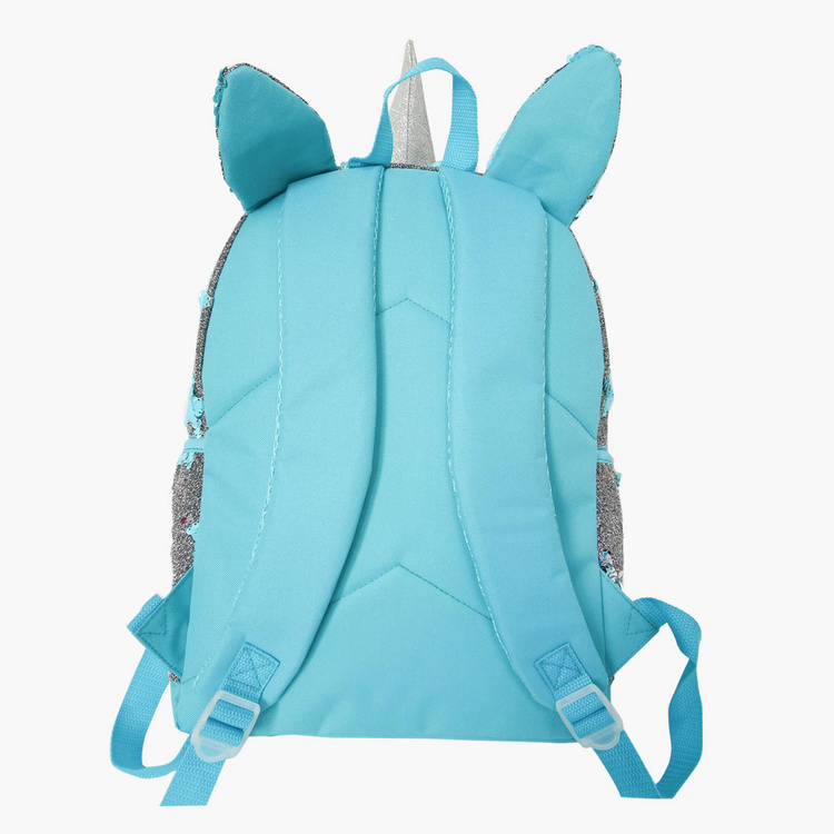 Juniors Sequin Detail Backpack with Adjustable Shoulder Straps