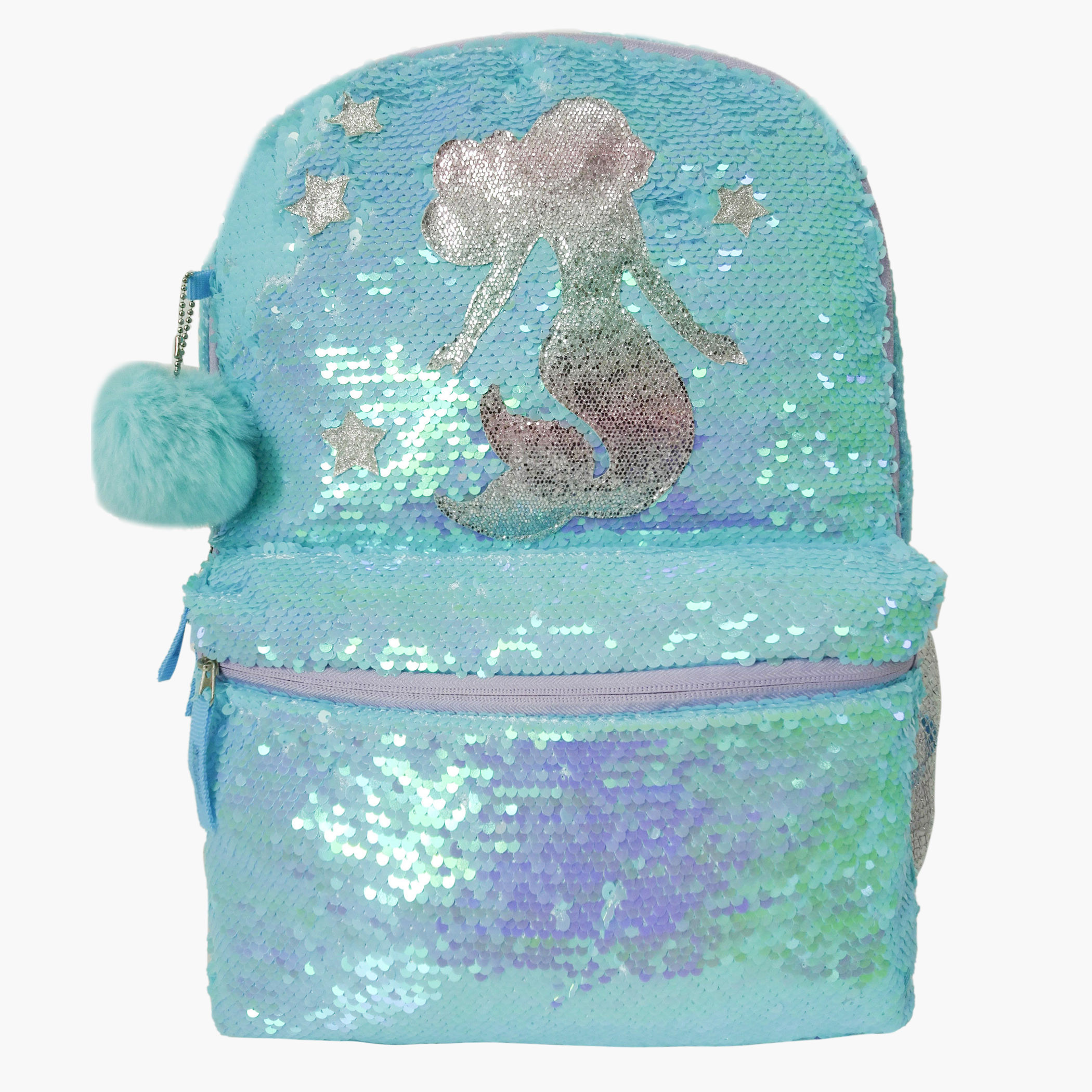 Juniors Sequin Detail Backpack with Adjustable Shoulder Straps-school-bagsandbackpacks-backpacks-image-1