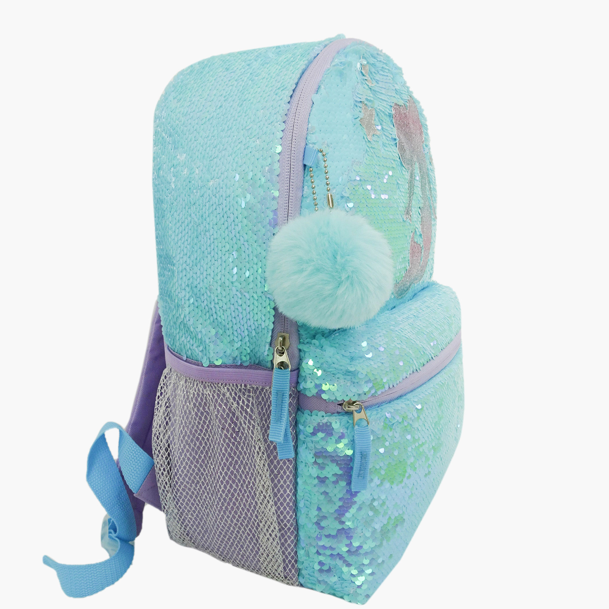 Juniors Sequin Detail Backpack with Adjustable Shoulder Straps-school-bagsandbackpacks-backpacks-image-2