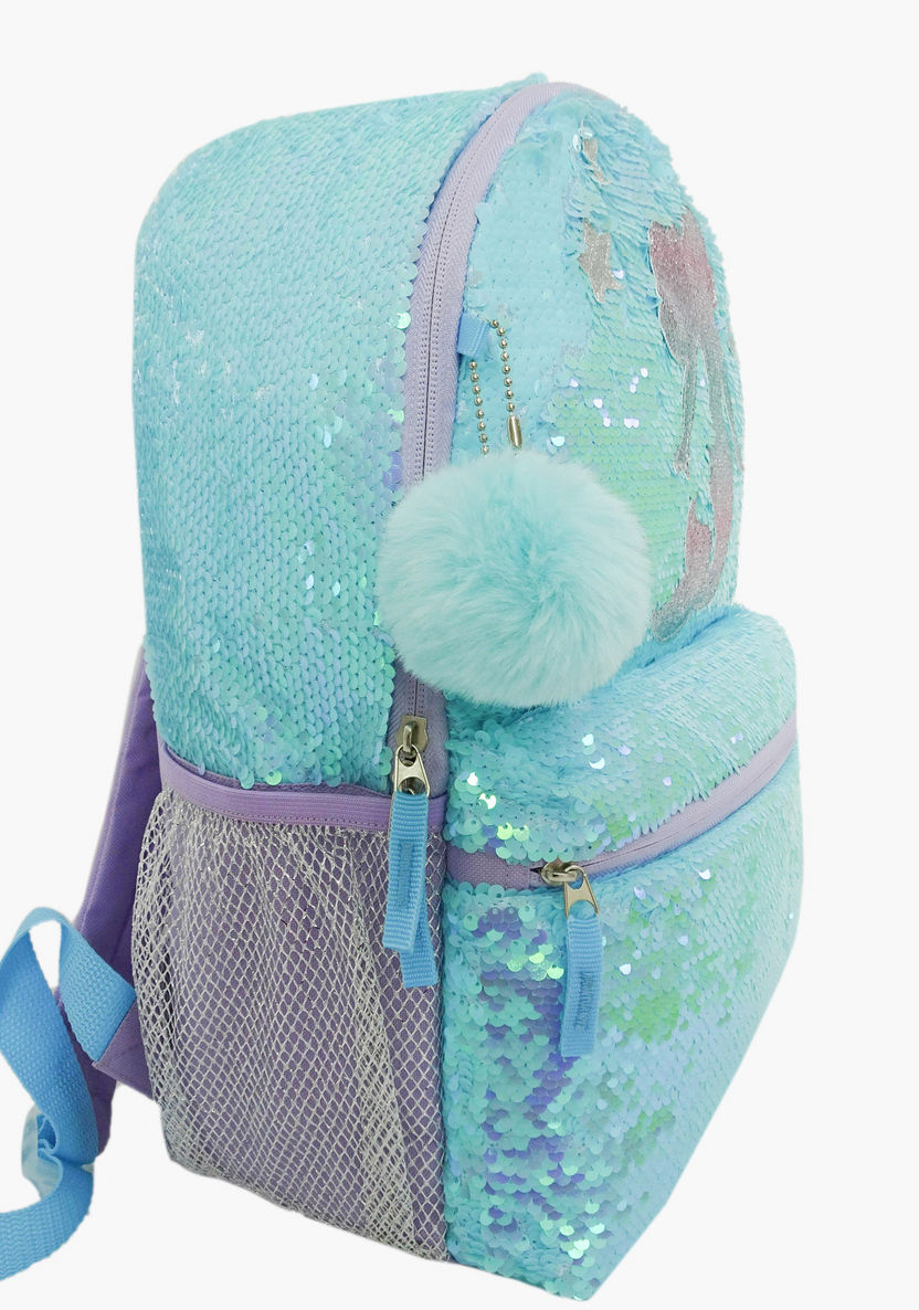 Juniors Sequin Detail Backpack with Adjustable Shoulder Straps-Backpacks-image-1