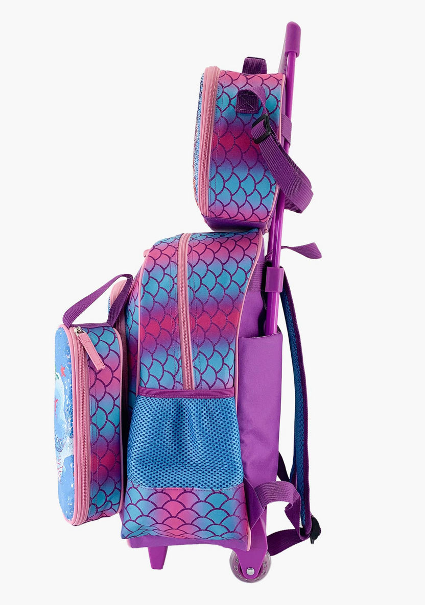 Juniors Sequin Detail 3-Piece Trolley Backpack Set-School Sets-image-1