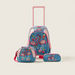 Juniors Flamingo Print 3-Piece Trolley Backpack Set-School Sets-thumbnail-0