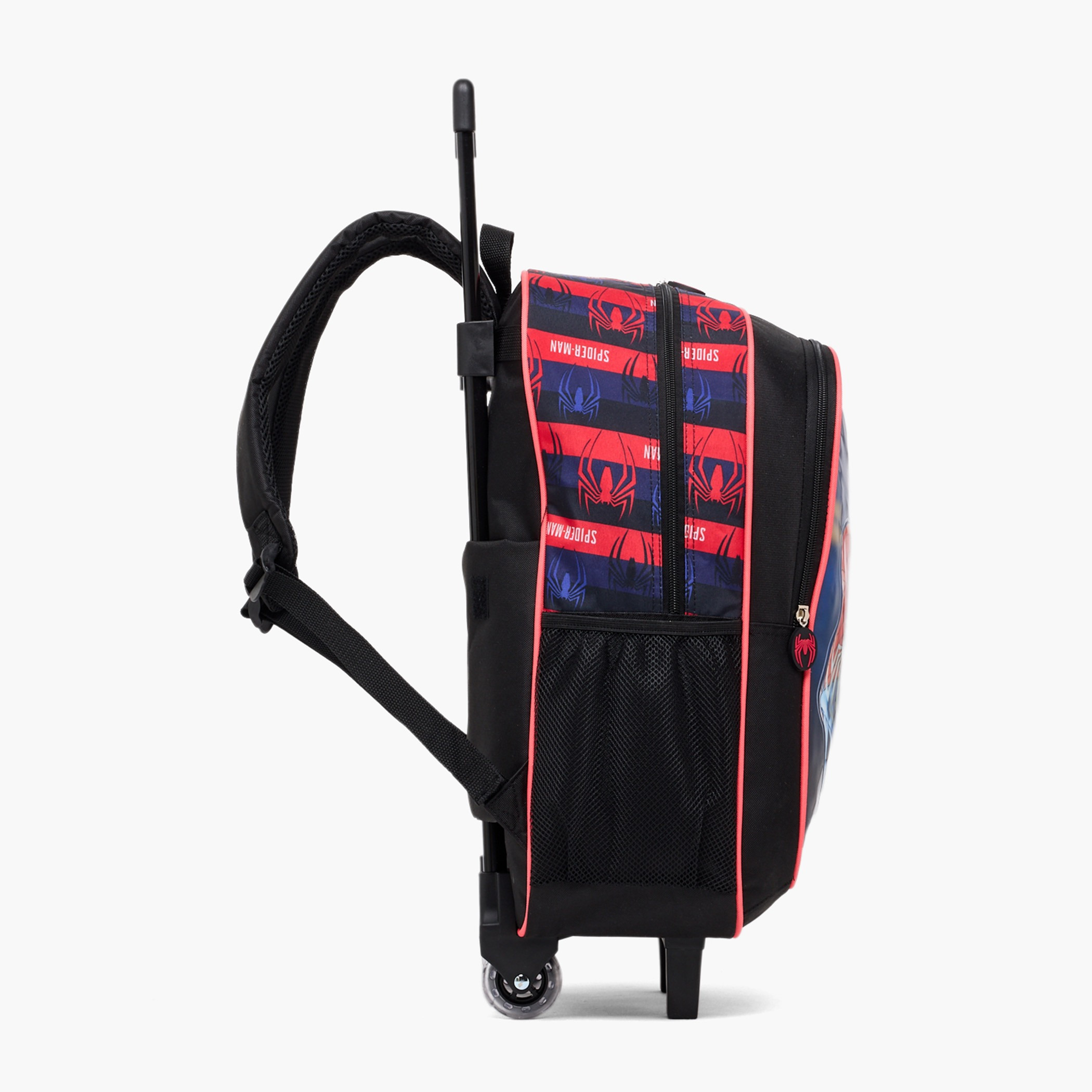 طقم شنطة ترولي وشنطة غداء ومقلمة 3 قطع بتصميم سبايدرمان للأولاد بعمر 13 سنة فما فوق-school-bagsandbackpacks-backpacks-image-9