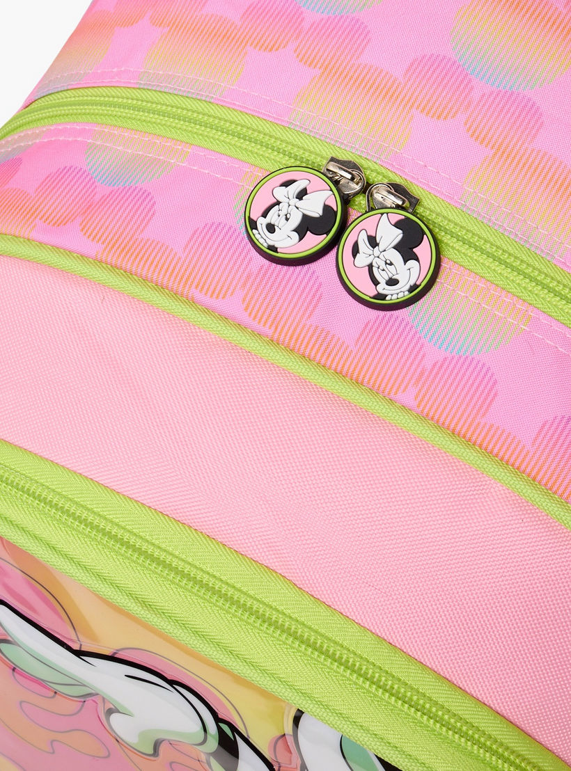 طقم شنطة ترولي مدرسية 3 قطع بطبعات للبنات بعمر 13 سنة فما فوق مع مقلمة-school-bagsandbackpacks-trolleybags-image-5