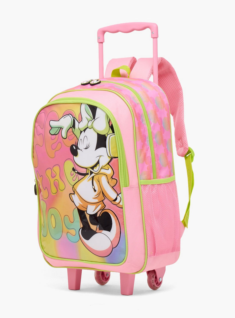 طقم شنطة ترولي مدرسية 3 قطع بطبعات للبنات بعمر 13 سنة فما فوق مع مقلمة-school-bagsandbackpacks-trolleybags-image-8
