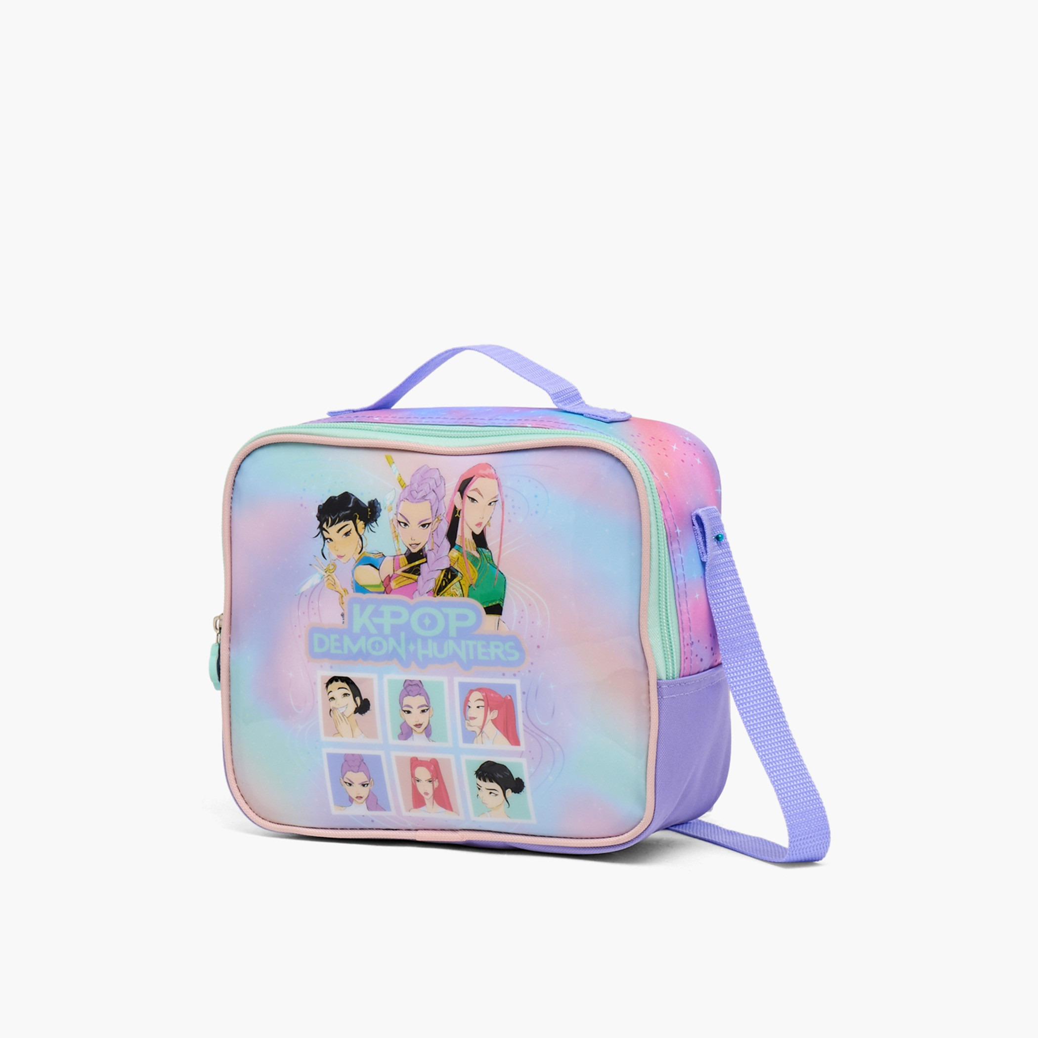 NETFLIX KPop Demon Hunters 3-Piece Trolley Bag Set for Girls 13+ Years with Lunch Box-school-bagsandbackpacks-trolleybags-image-14