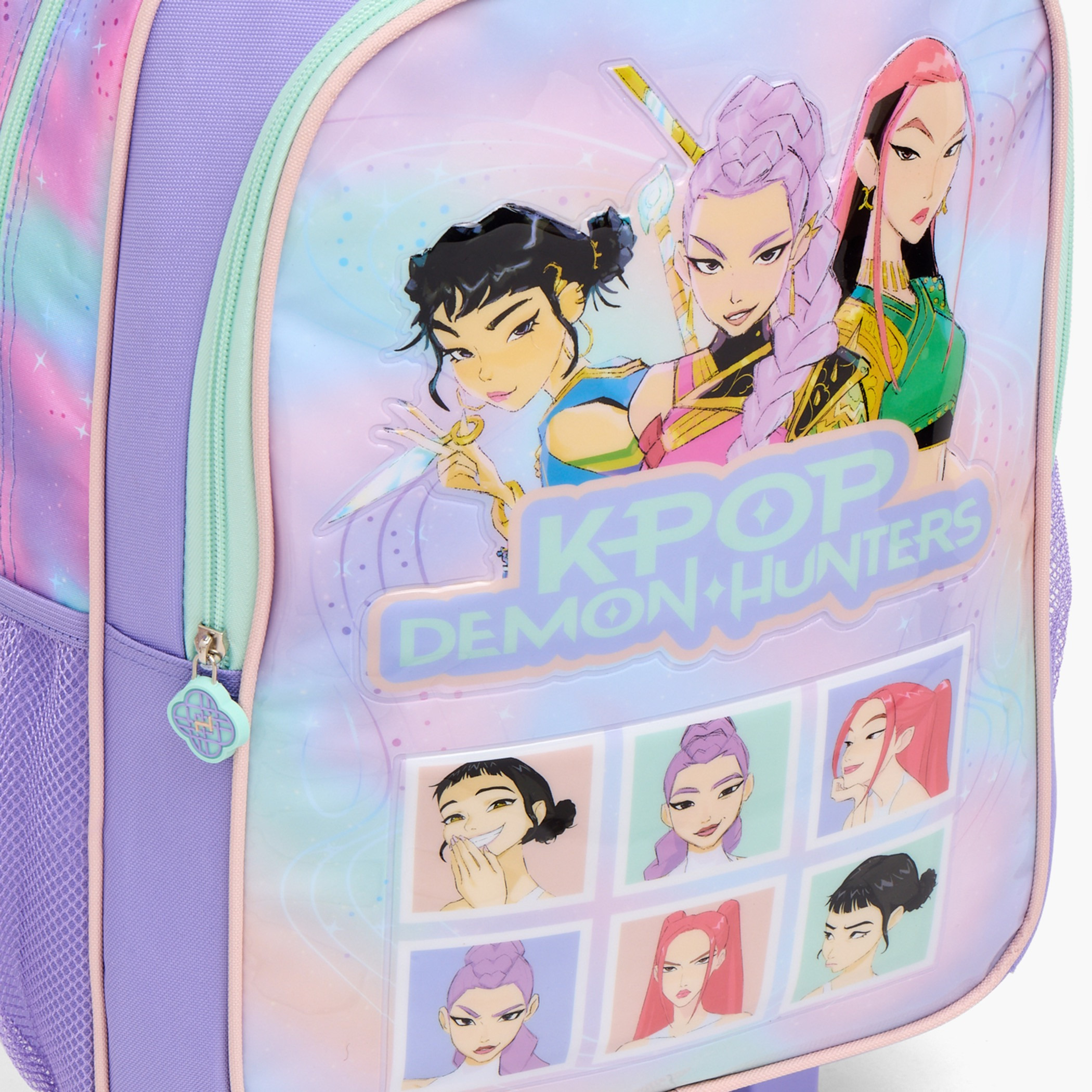 NETFLIX KPop Demon Hunters 3-Piece Trolley Bag Set for Girls 13+ Years with Lunch Box-school-bagsandbackpacks-trolleybags-image-6