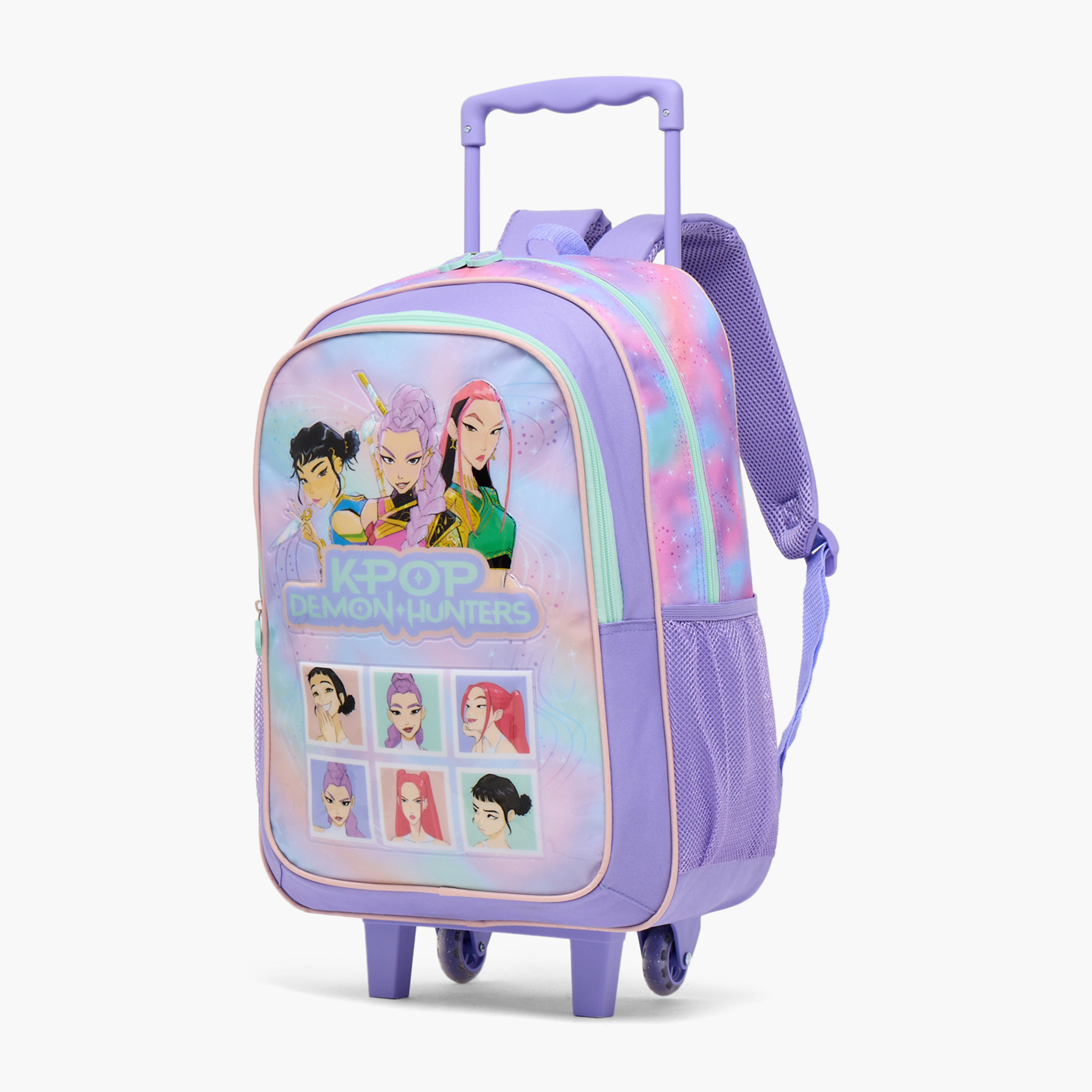 NETFLIX KPop Demon Hunters 3-Piece Trolley Bag Set for Girls 13+ Years with Lunch Box-school-bagsandbackpacks-trolleybags-image-8
