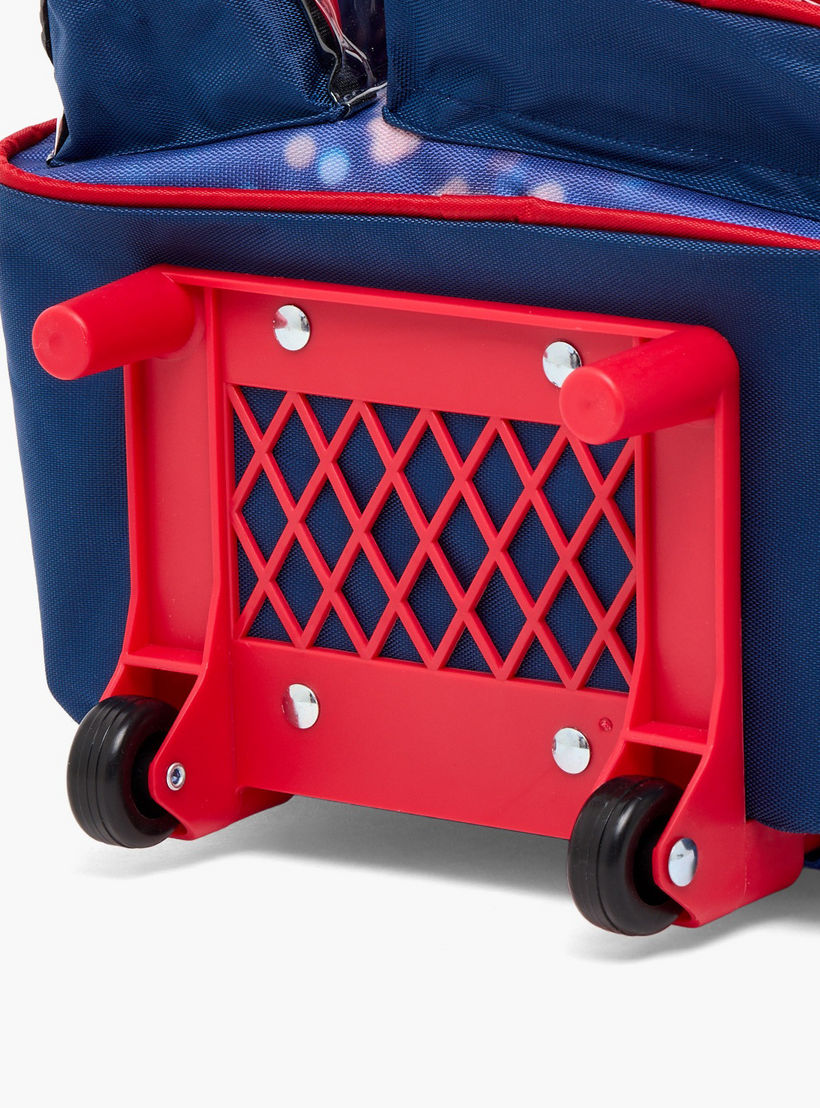 طقم شنطة مدرسية ترولي بطبعات سبايدرمان مع صندوق غداء 3 قطع للبنات من 8-13 سنة-school-bagsandbackpacks-trolleybags-image-11