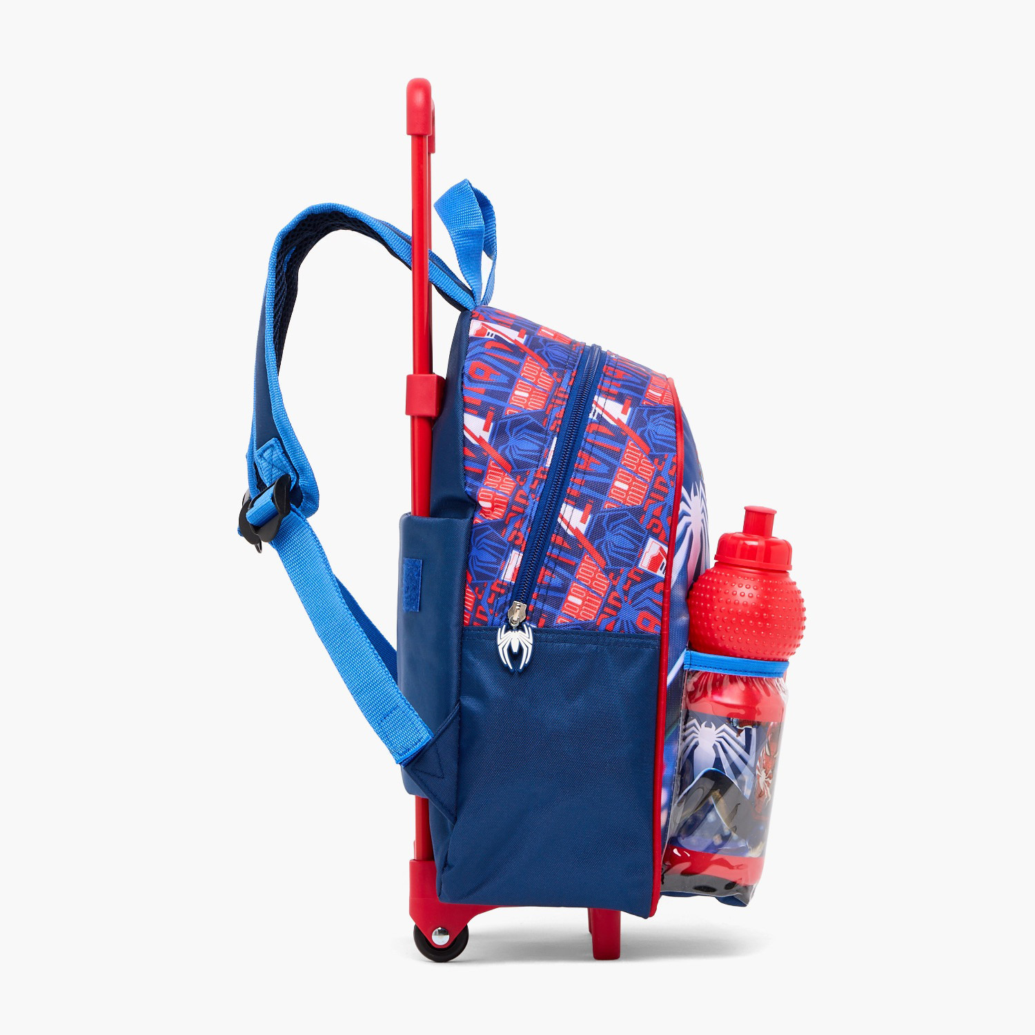 طقم شنطة مدرسية ترولي بطبعات سبايدرمان مع صندوق غداء 3 قطع للبنات من 8-13 سنة-school-bagsandbackpacks-trolleybags-image-8