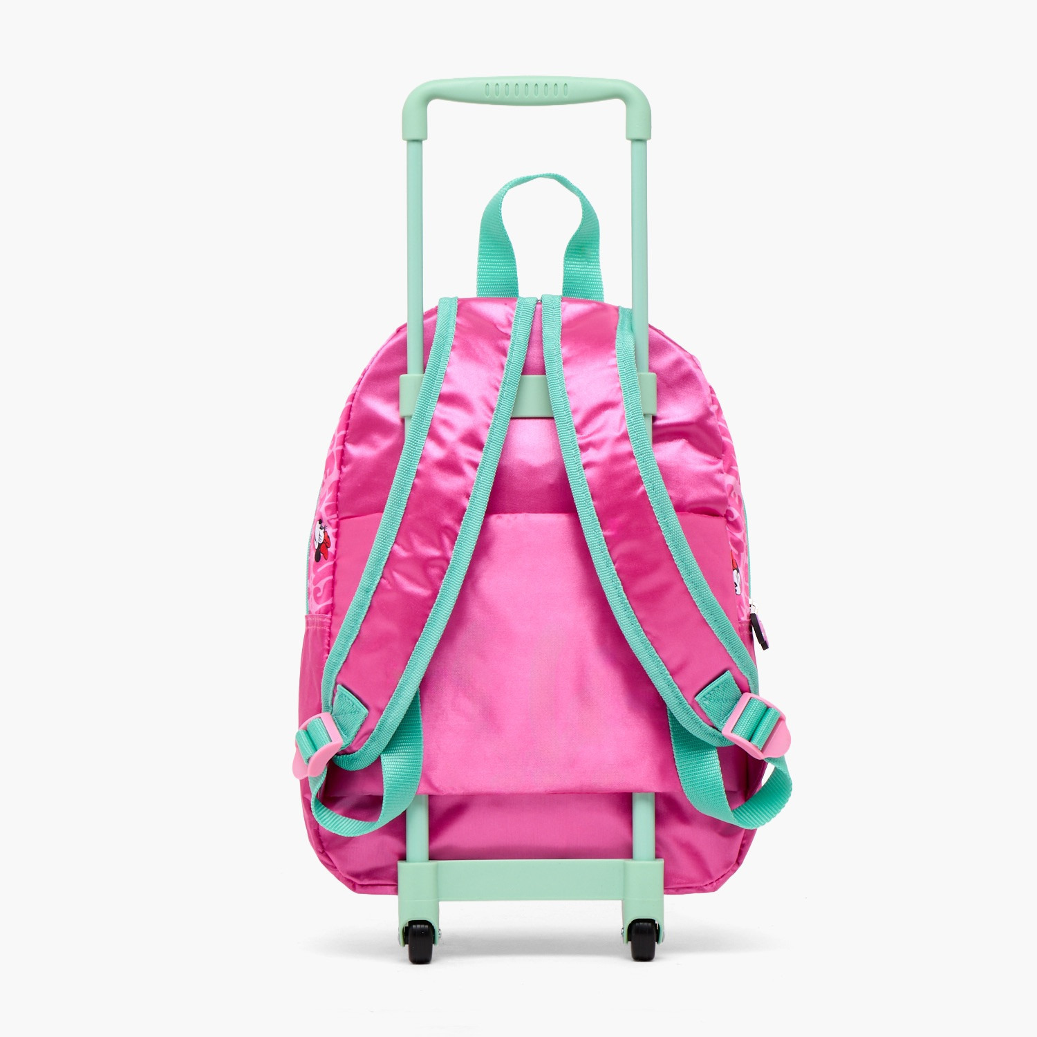 طقم شنطة مدرسية ترولي بطبعات ميني ماوس مع صندوق غداء 3 قطع للبنات من 8-13 سنة-school-bagsandbackpacks-trolleybags-image-10
