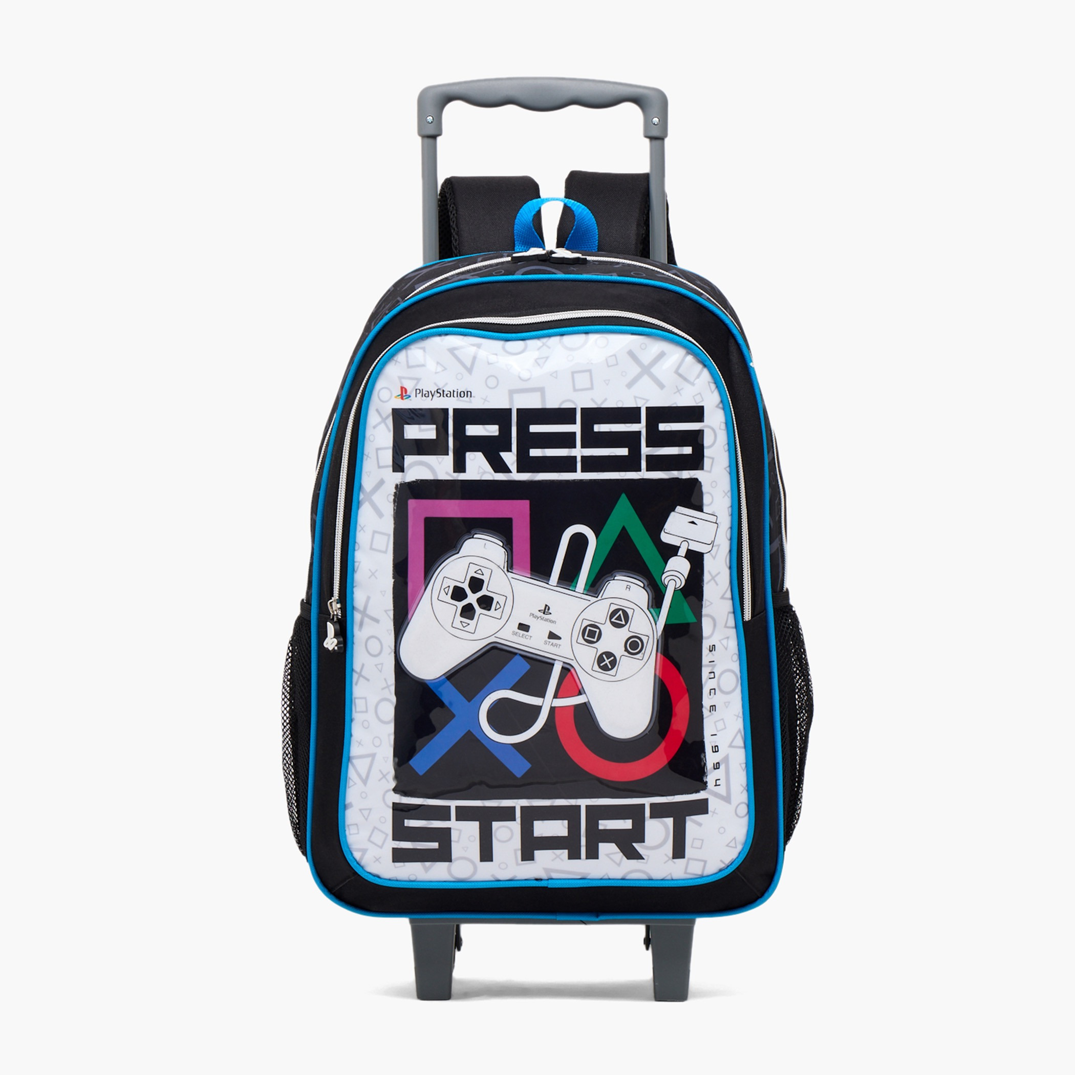 PlayStation 5-Piece School Trolley Bag Set for Kids 13+ Years with Lunch Box and Bottle - 18 inches-school-bagsandbackpacks-trolleybags-image-3