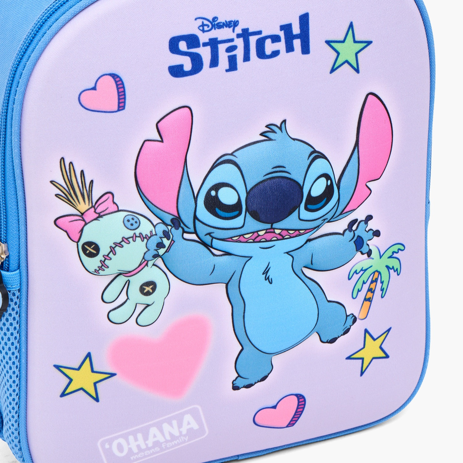 Stitch Print Backpack with Zip Closure-school-bagsandbackpacks-backpacks-image-2