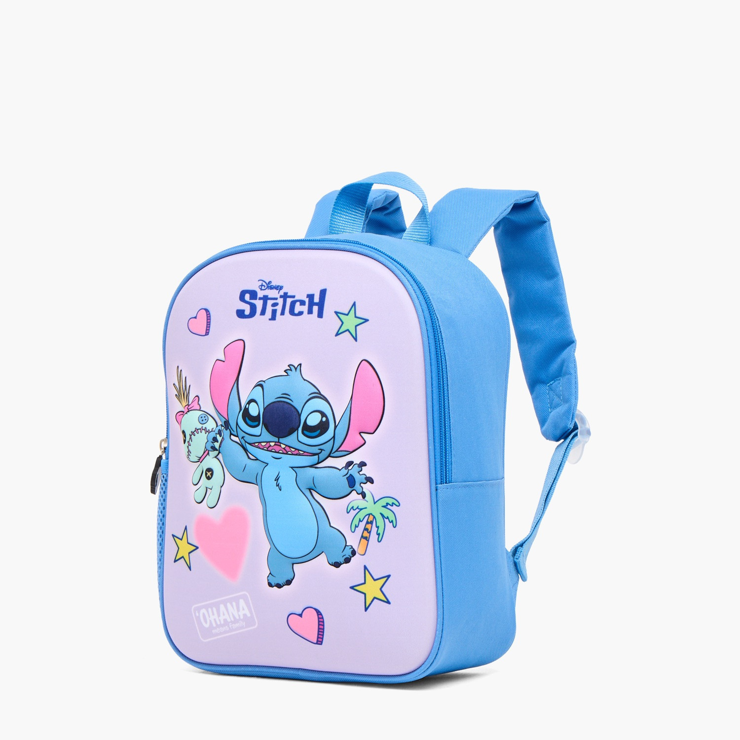 Stitch Print Backpack with Zip Closure-school-bagsandbackpacks-backpacks-image-5