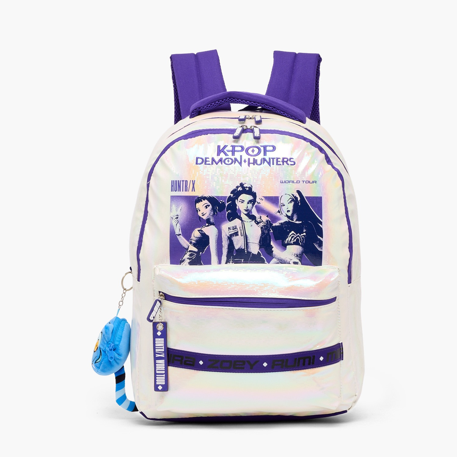 NETFLIX KPop Print Backpack for Girls 13+ Years with Plush Keyring-boys-accessories-bagsandbackpacks-image-1