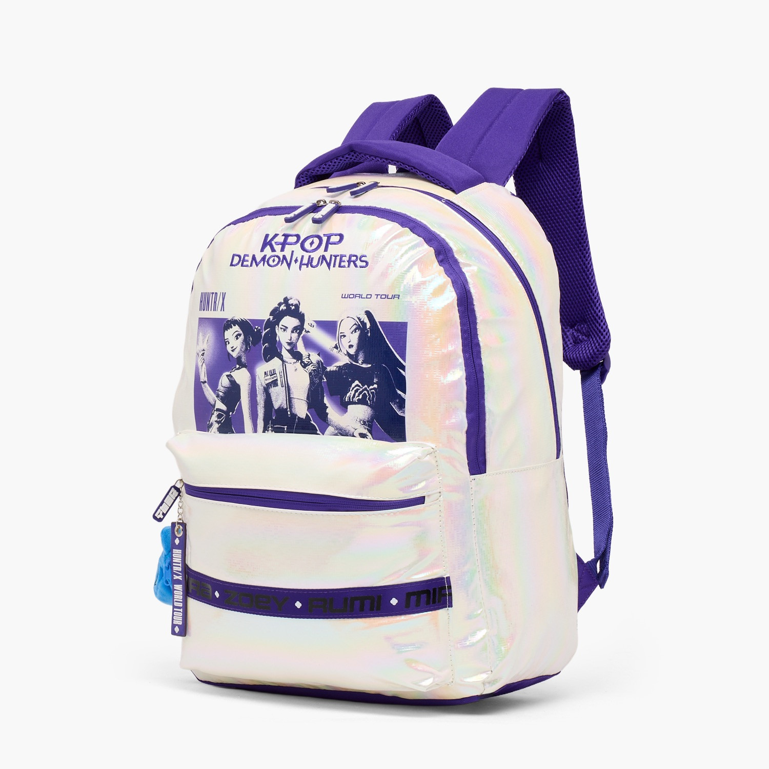 NETFLIX KPop Print Backpack for Girls 13+ Years with Plush Keyring-boys-accessories-bagsandbackpacks-image-6