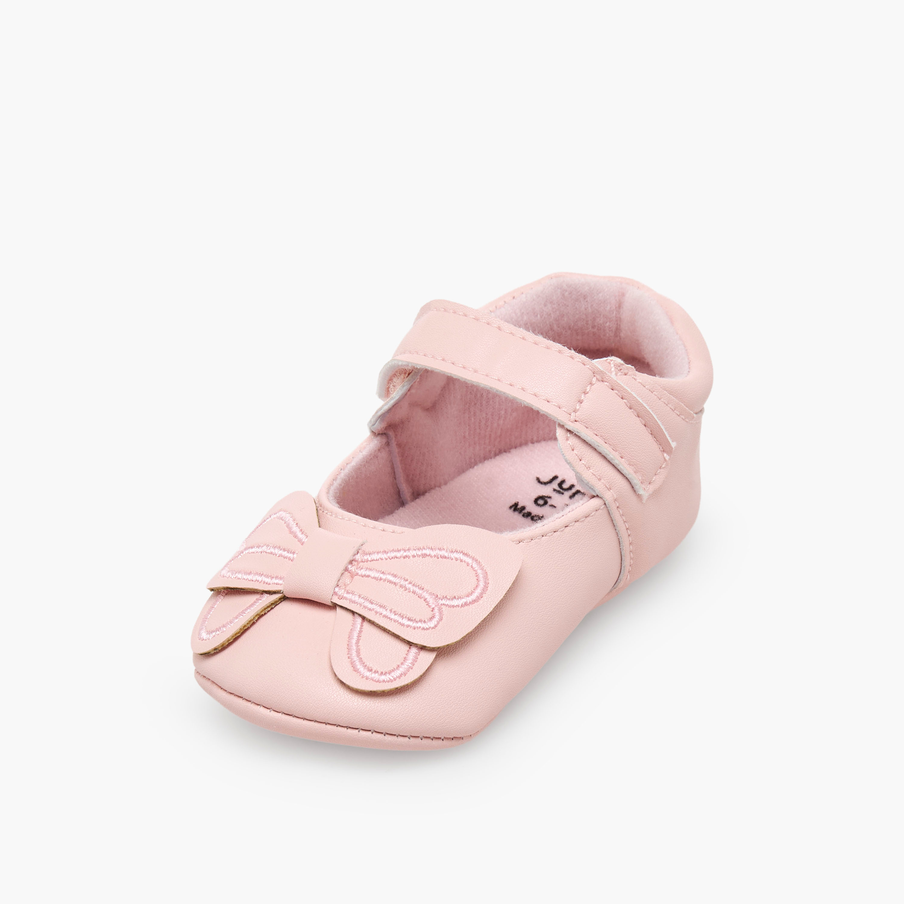 Juniors Booties with Hook and Loop Closure-baby-girls-shoes-booties-image-6