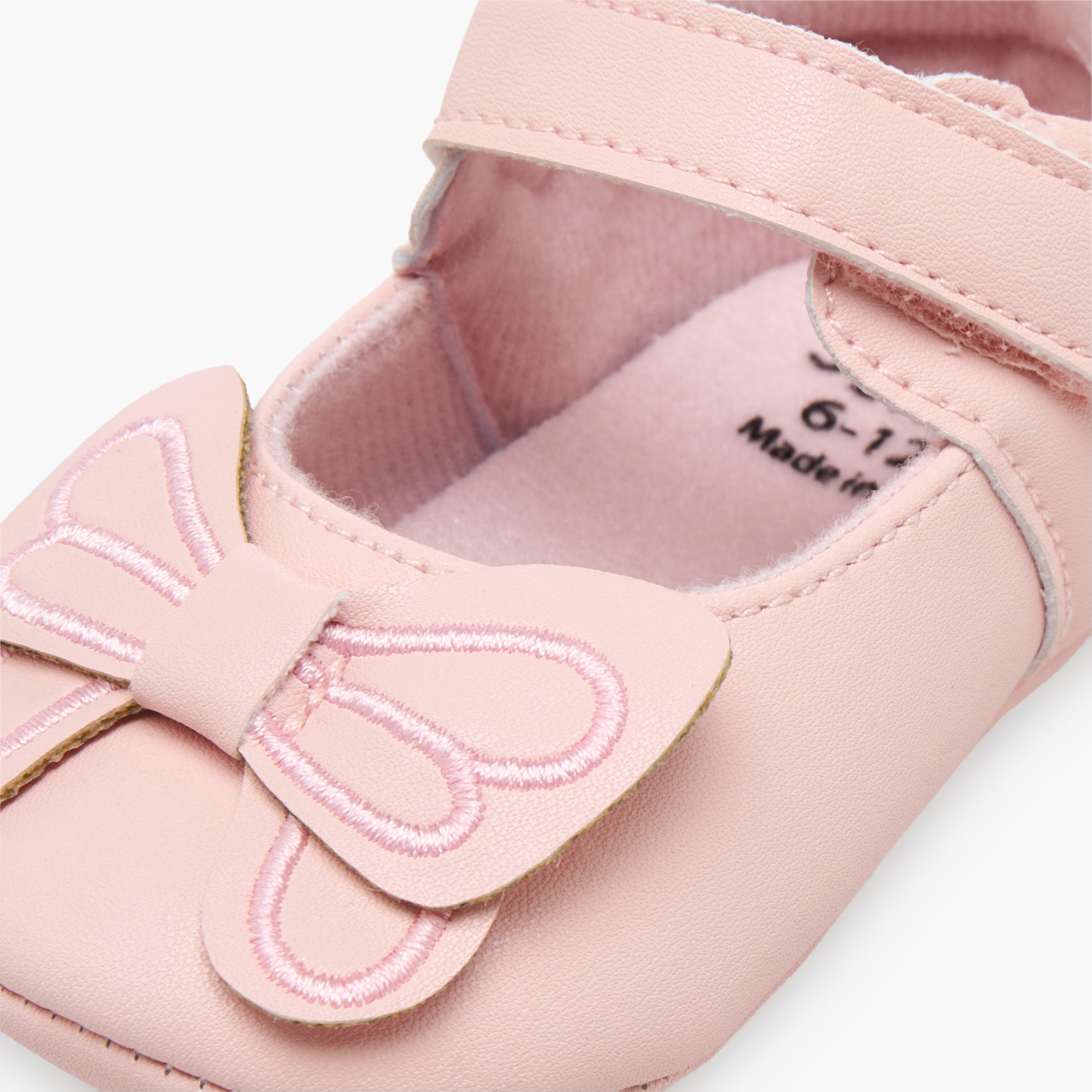 Juniors Booties with Hook and Loop Closure-baby-girls-shoes-booties-image-7