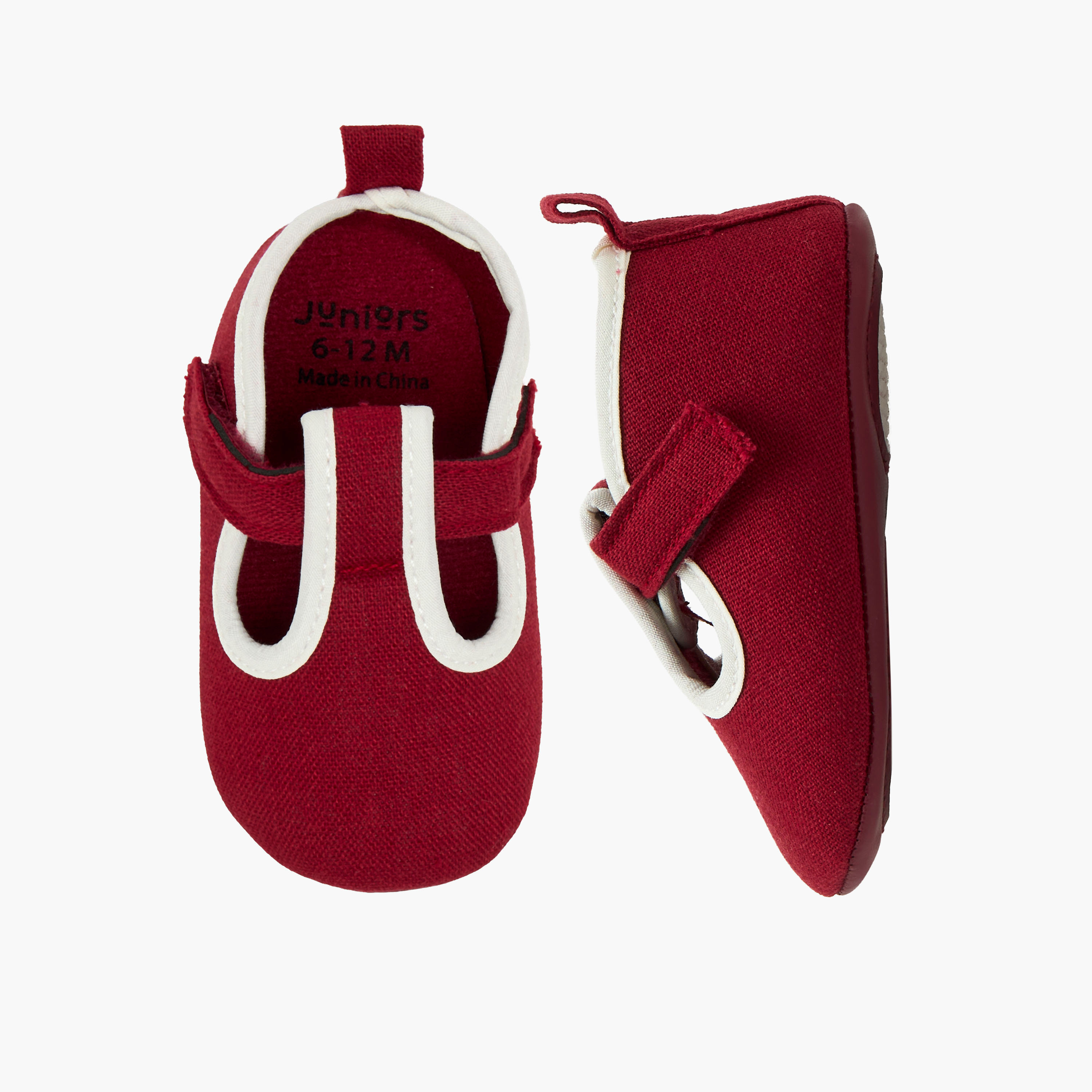 Juniors Booties with Hook and Loop Closure-baby-girls-shoes-booties-image-1