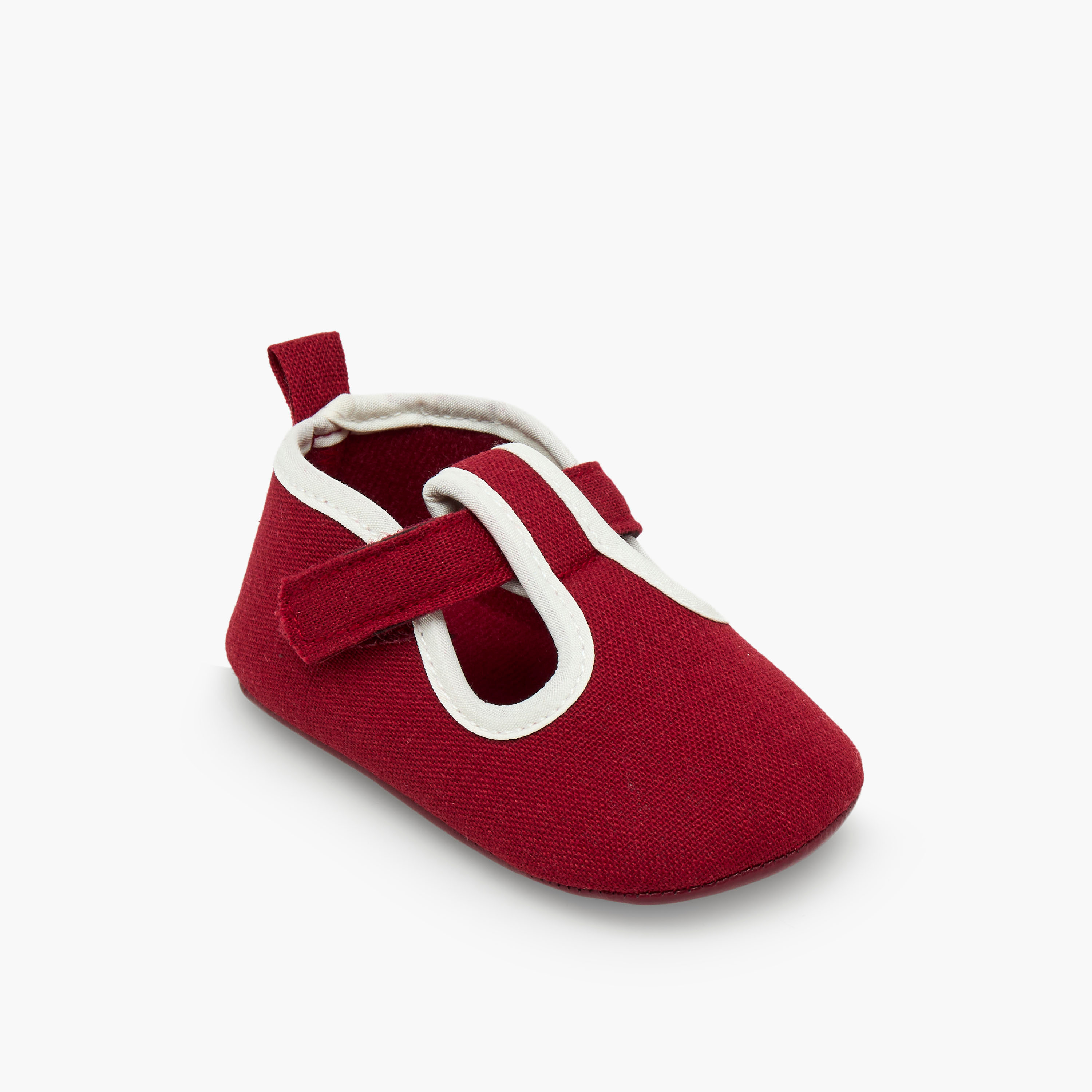 Juniors Booties with Hook and Loop Closure-baby-girls-shoes-booties-image-2
