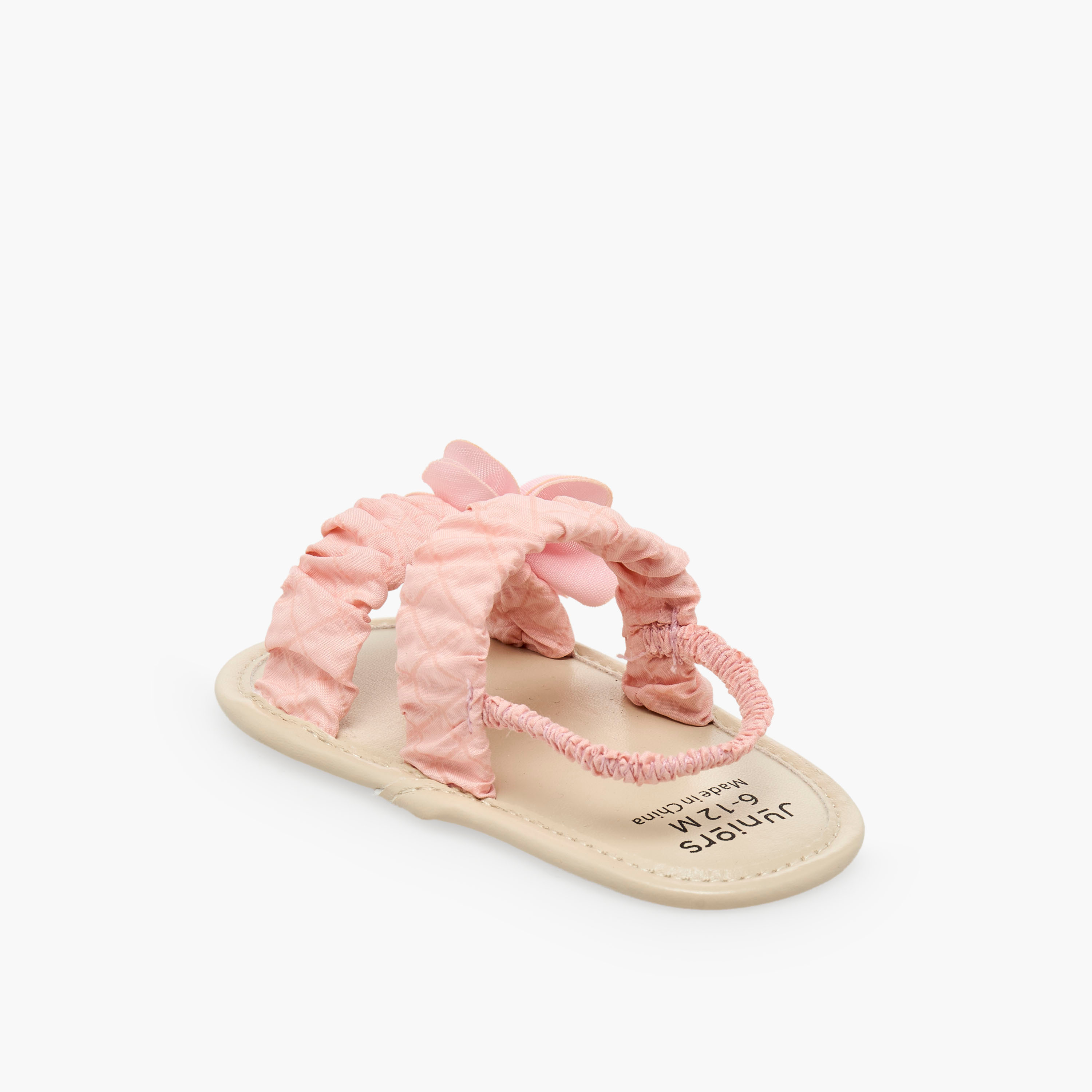 Juniors Sandals with Backstrap, Floral Accent-baby-girls-shoes-sandals-image-4