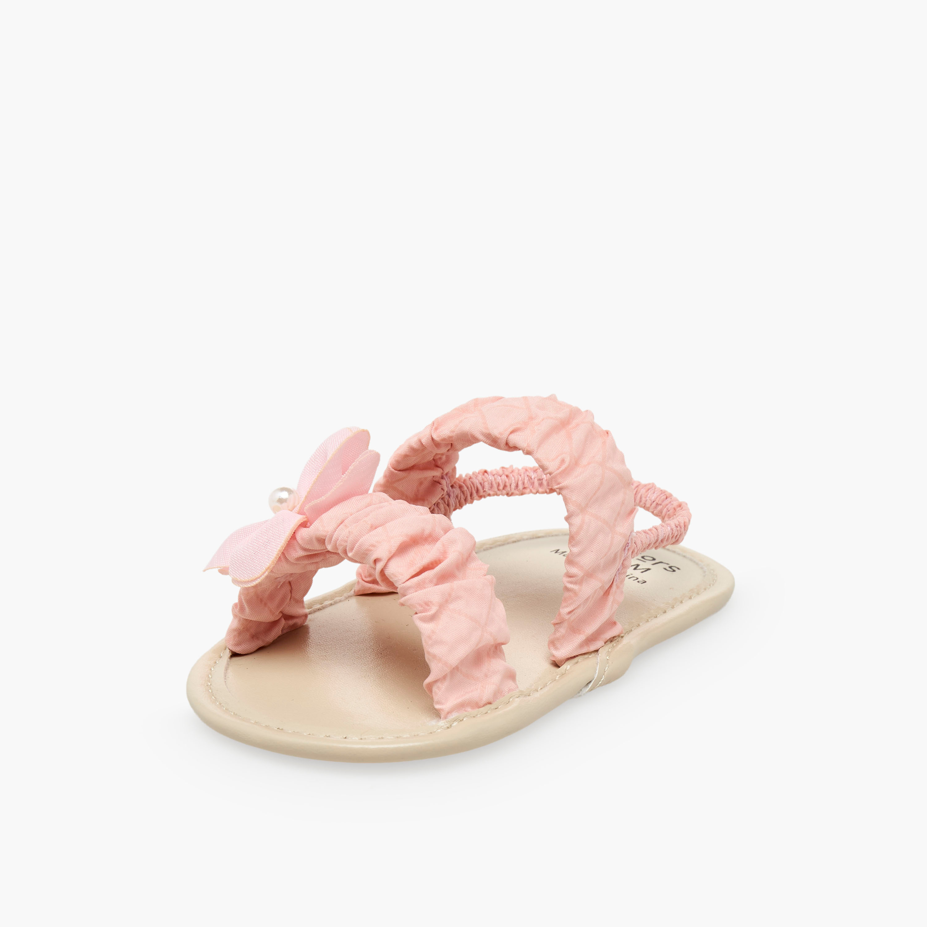 Juniors Sandals with Backstrap, Floral Accent-baby-girls-shoes-sandals-image-5