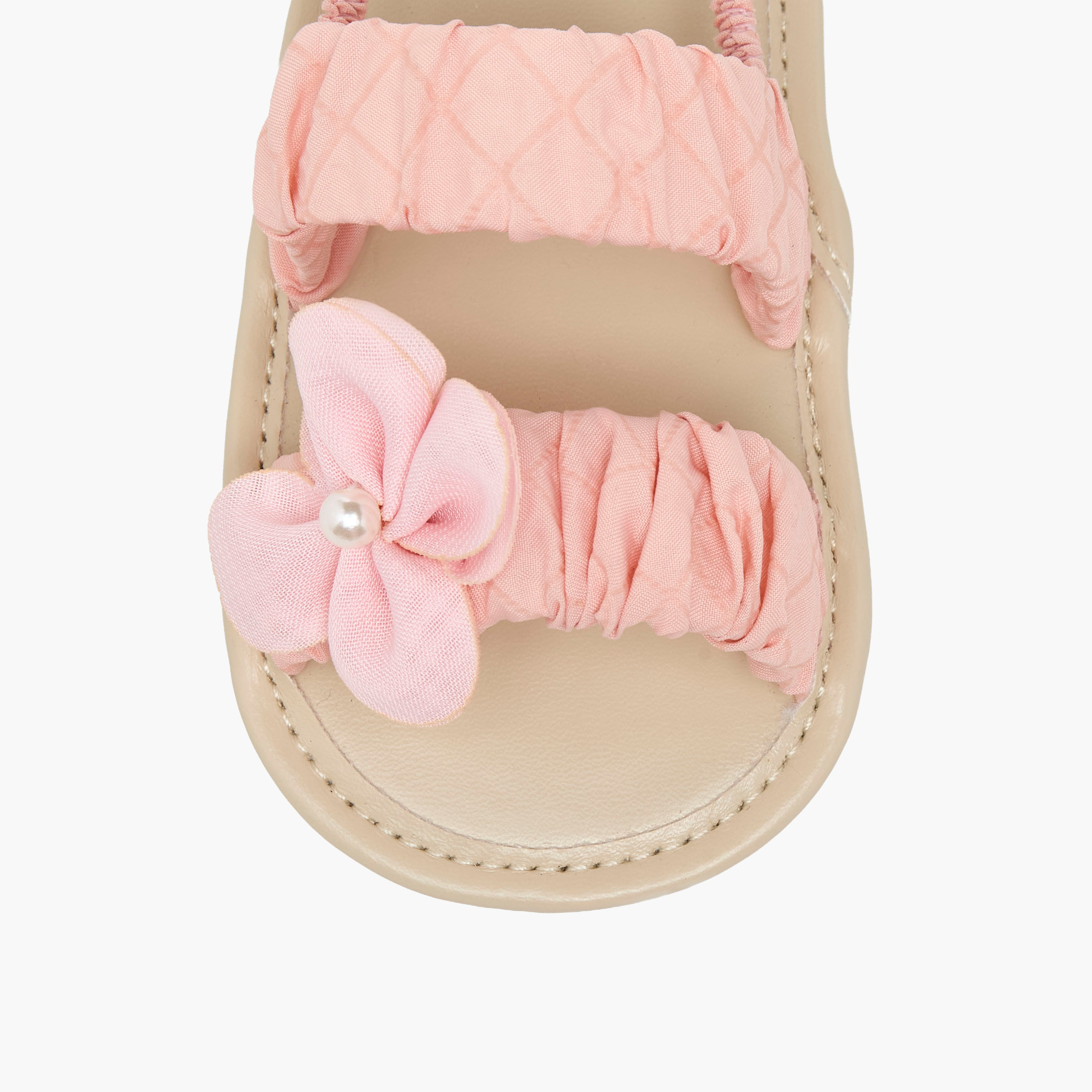 Juniors Sandals with Backstrap, Floral Accent-baby-girls-shoes-sandals-image-6