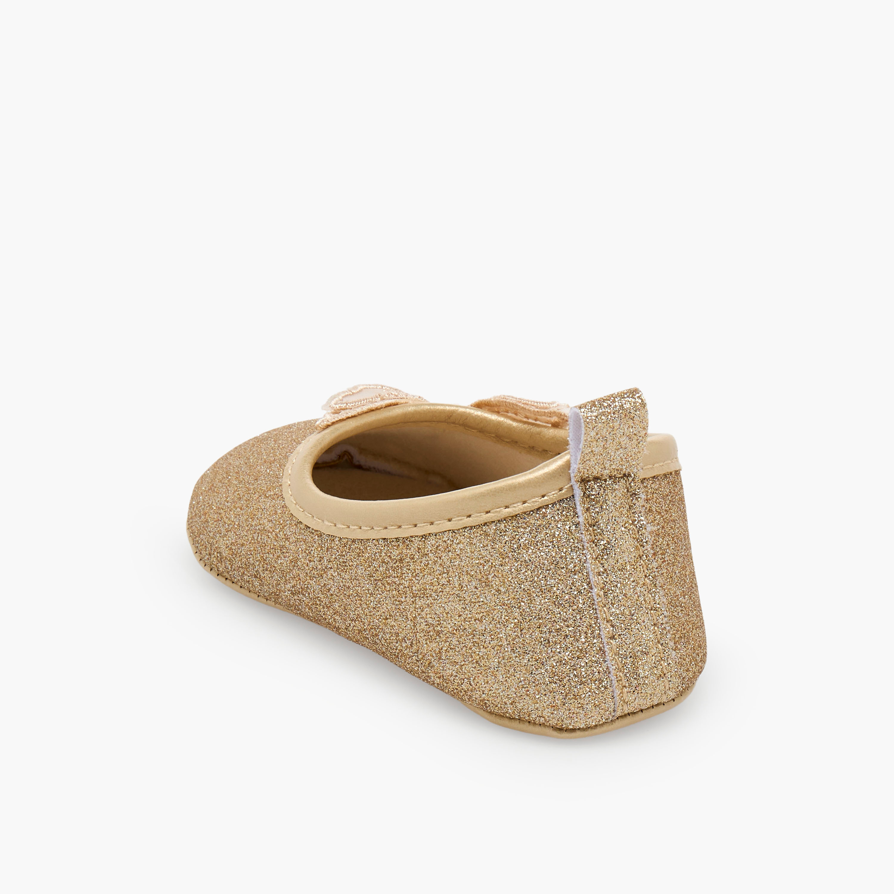 Juniors Booties with Pull Tab, Butterfly Applique-baby-girls-shoes-booties-image-5