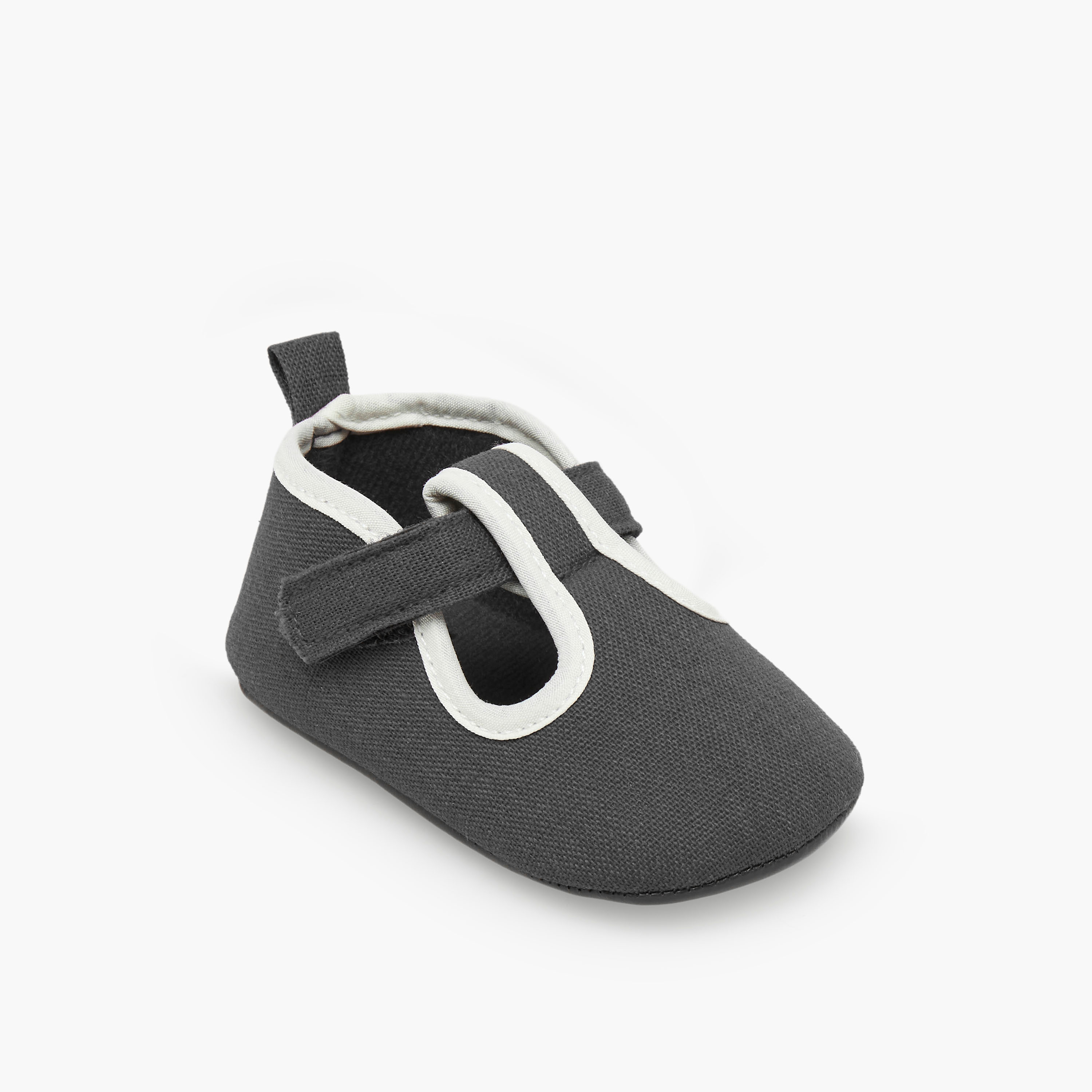 Juniors Booties with Hook and Loop Closure-baby-boys-shoes-booties-image-2