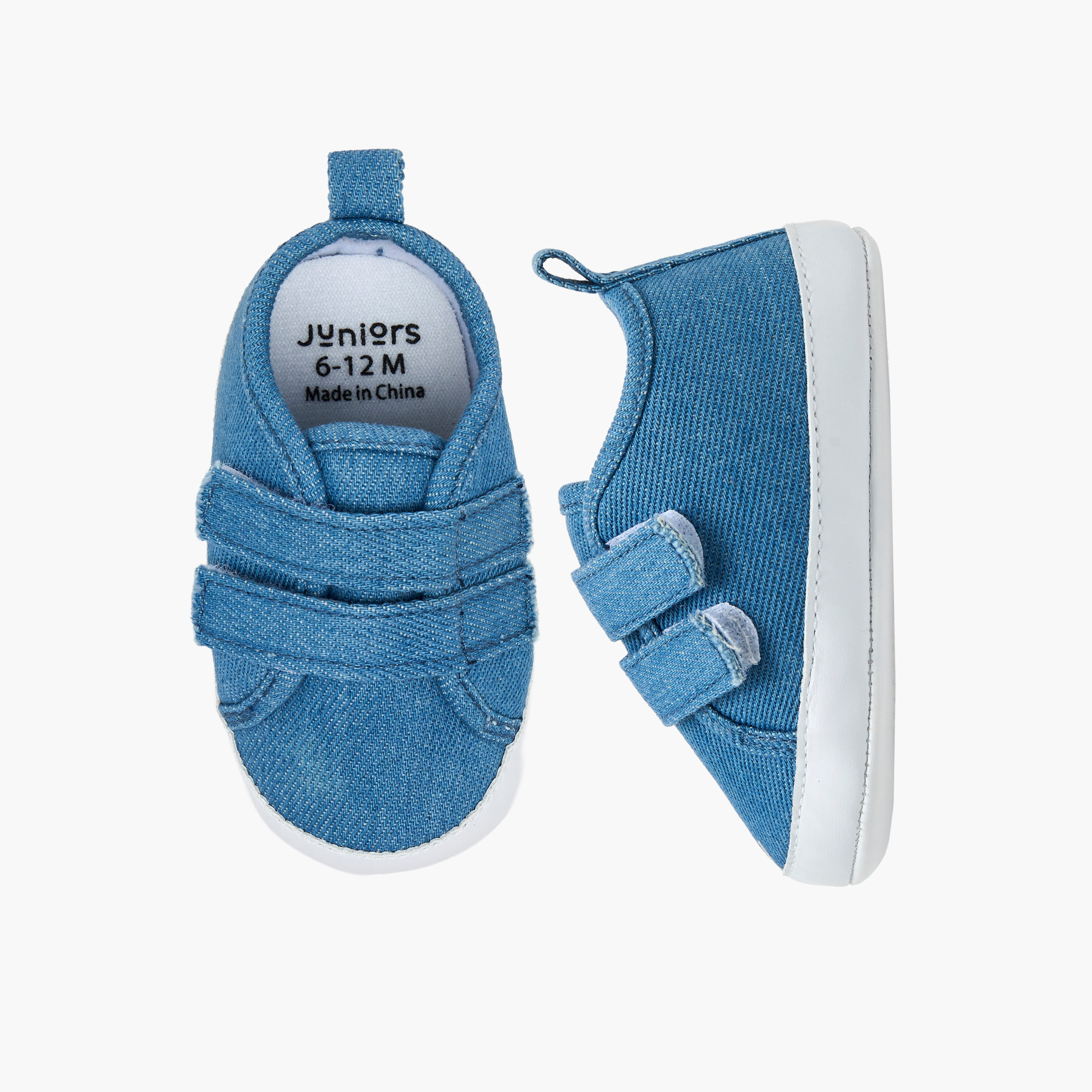 حذاء بوت للأطفال بشريط لاصق مريح من جونيورز-baby-boys-shoes-booties-image-1