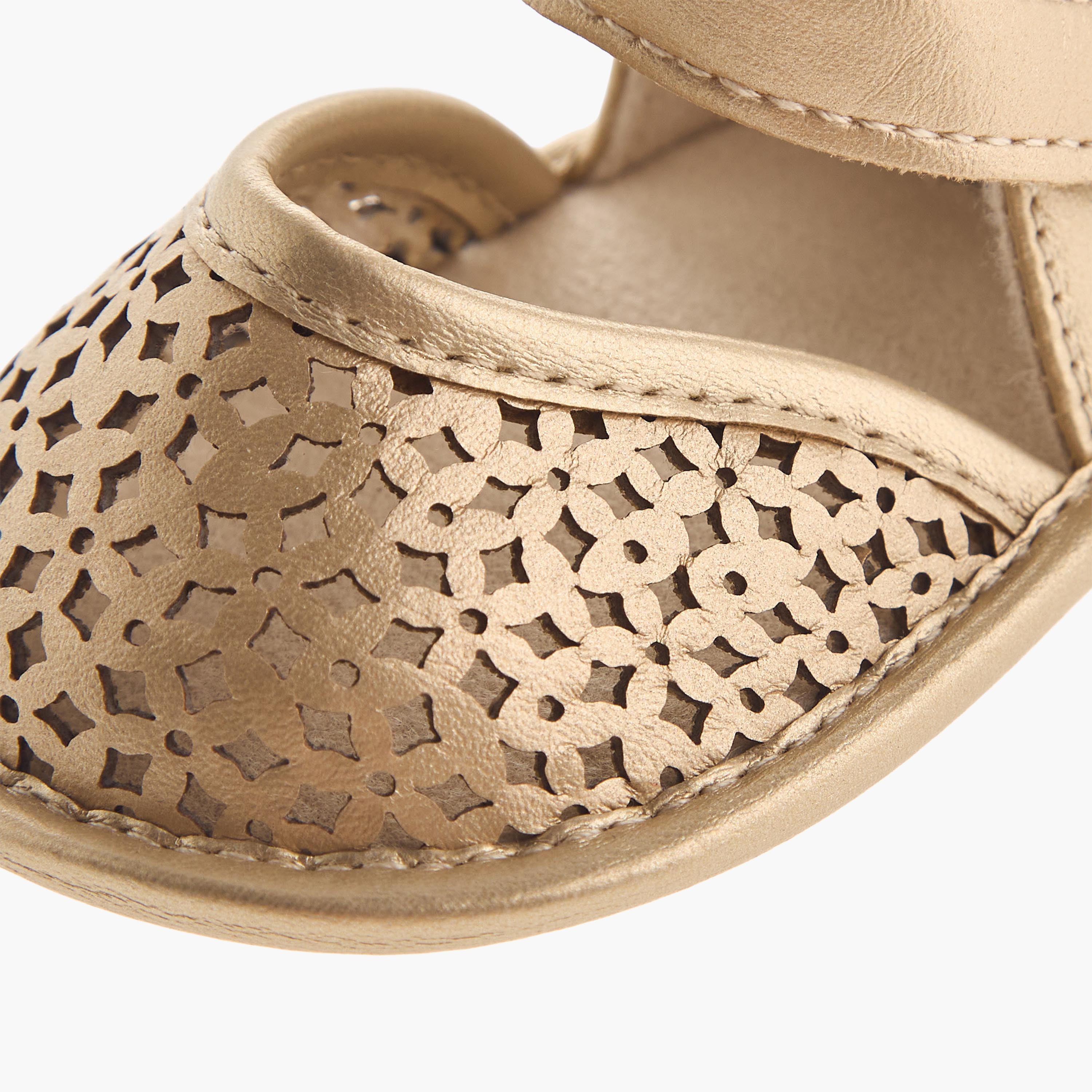 Giggles Sandals with Hook and Loop Closure, Cutout Detail-baby-girls-shoes-sandals-image-4