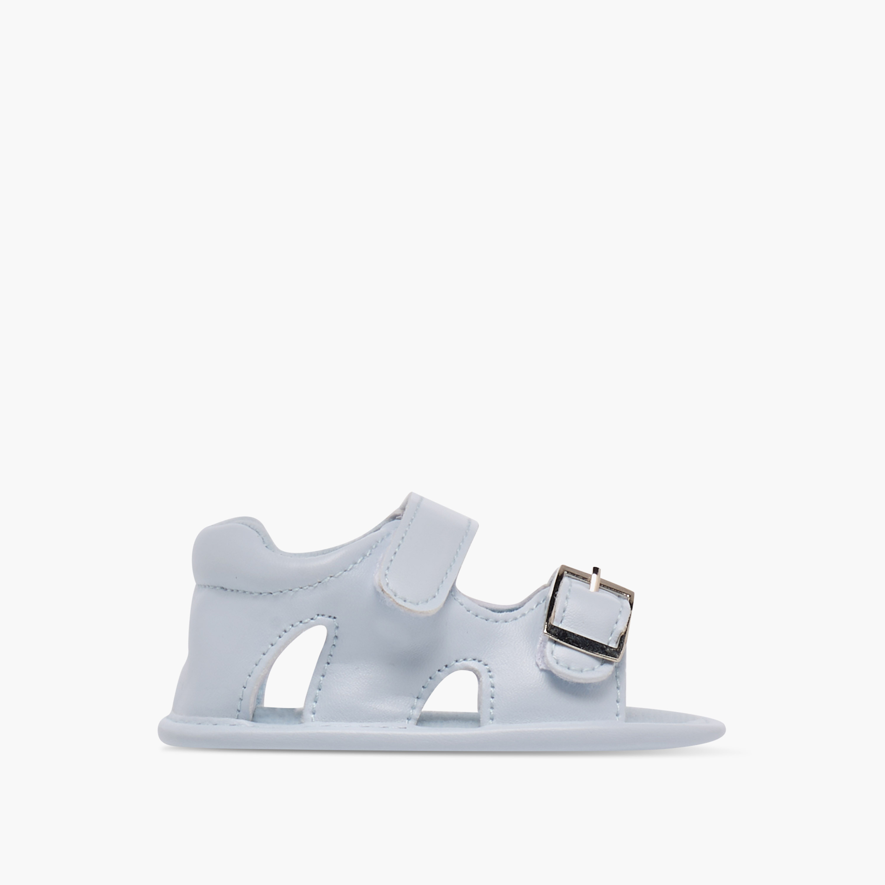 Giggles Buckle Accent Booties with Hook and Loop Closure-baby-boys-shoes-sandals-image-3