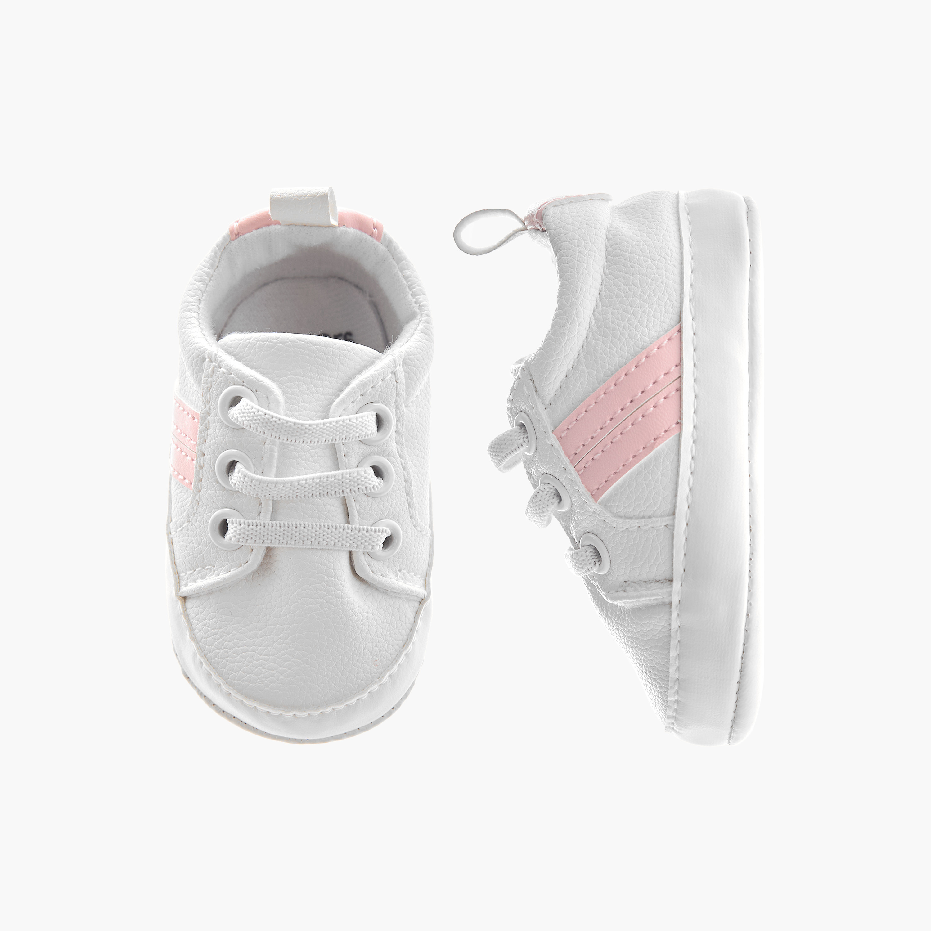 Juniors Shoes with Lace-Up Closure, Panelled Design-baby-girls-shoes-closedshoes-image-1