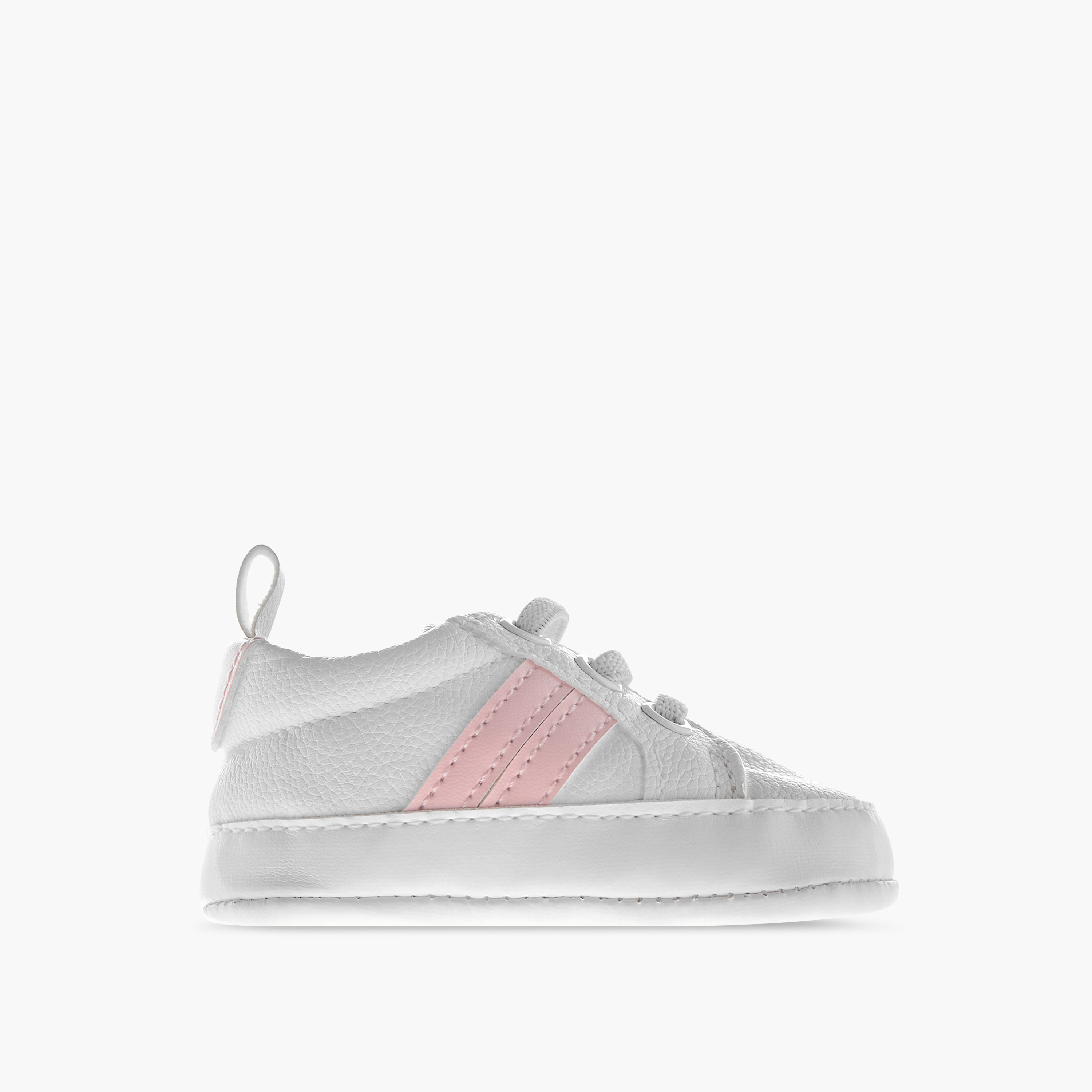 Juniors Shoes with Lace-Up Closure, Panelled Design-baby-girls-shoes-closedshoes-image-3