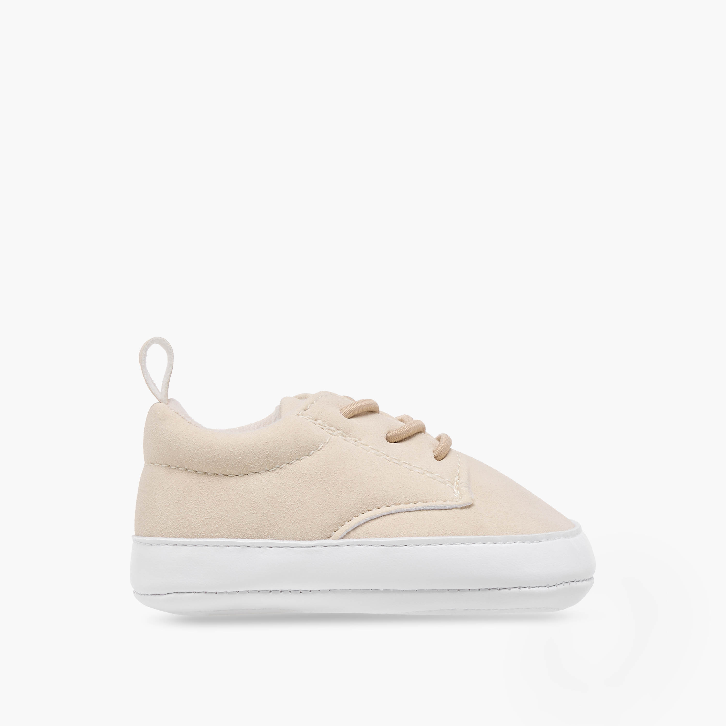 Juniors Solid Lace-Up Booties with Pull Tabs-baby-boys-shoes-closedshoes-image-3