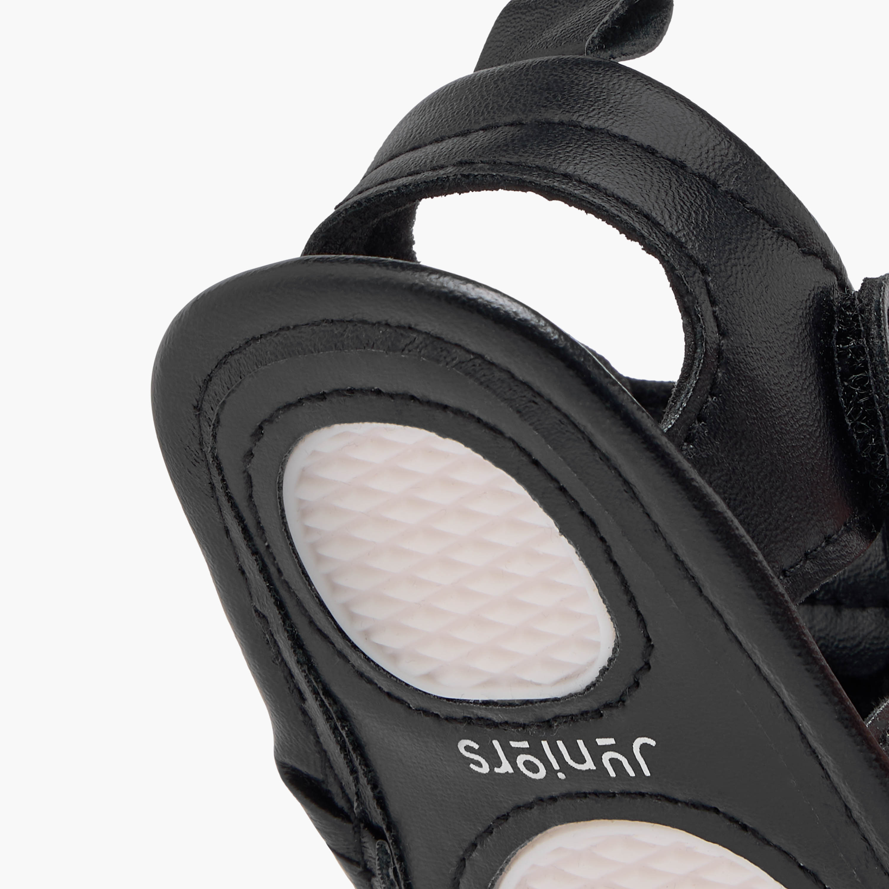 Juniors Solid Booties with Hook and Loop Closure-baby-boys-shoes-sandals-image-5