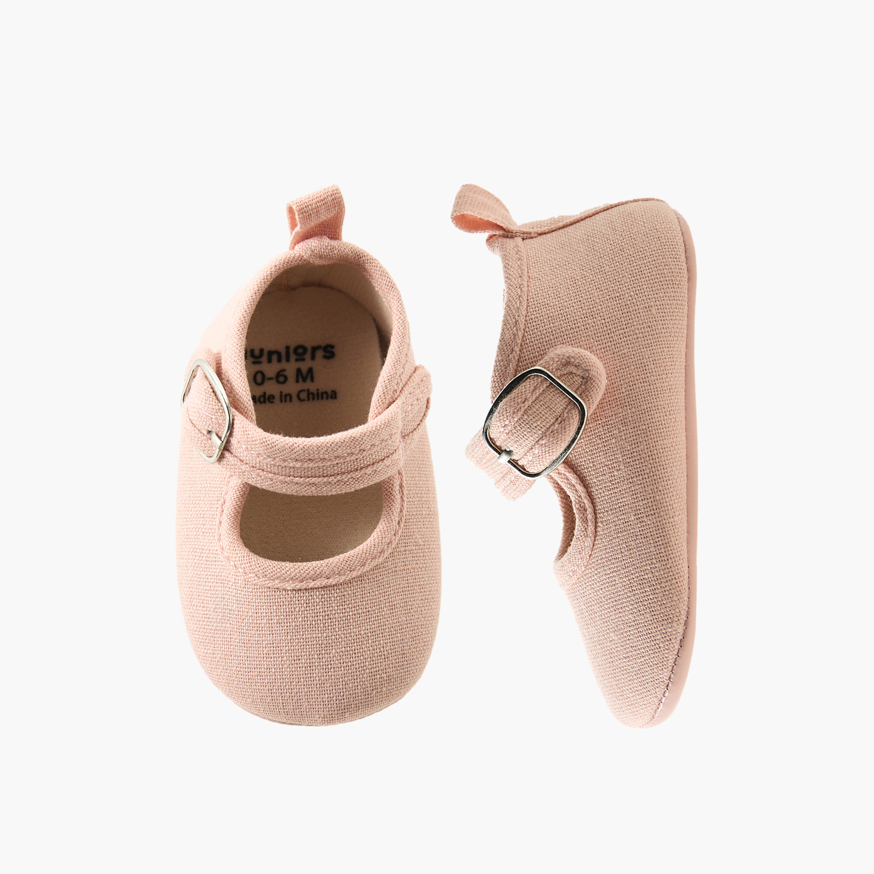 Juniors Booties with Hook and Loop Closure-baby-girls-shoes-booties-image-1